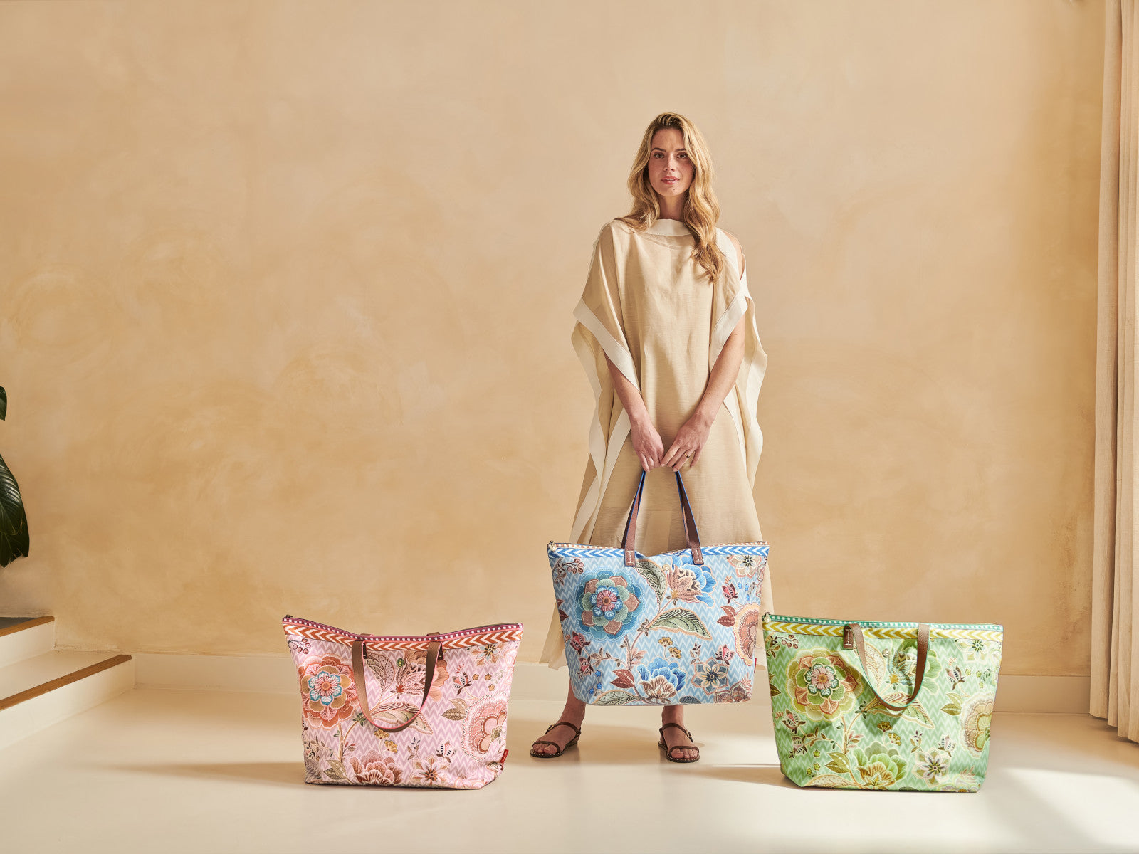 PIP STUDIO Tilda Tragetasche large Hakuna grün 66x20x44cm Lifestyle 4