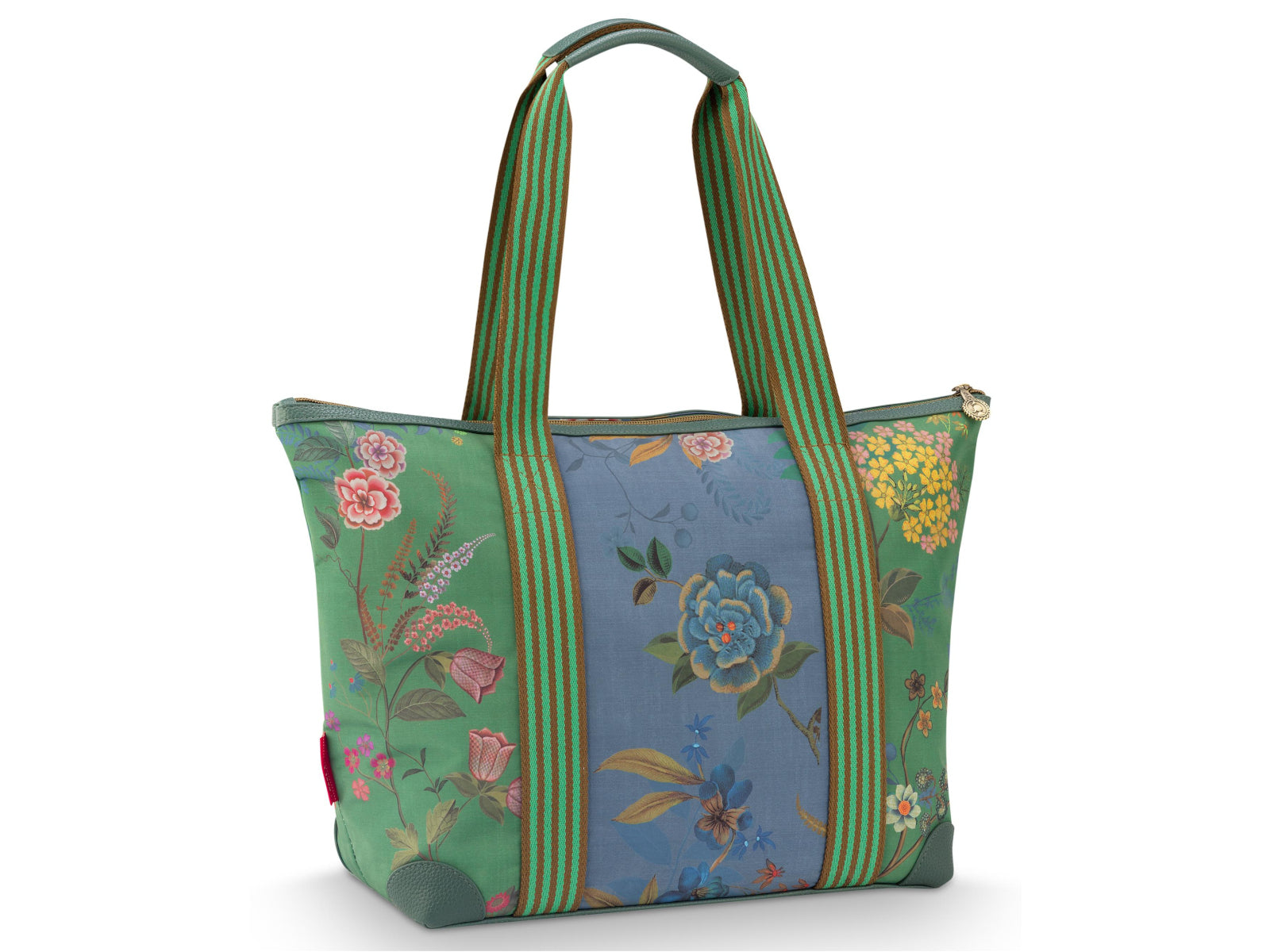 PIP STUDIO Tilda Bodhi Flower Green Tragetasche Medium 47x17x37cm Freisteller2