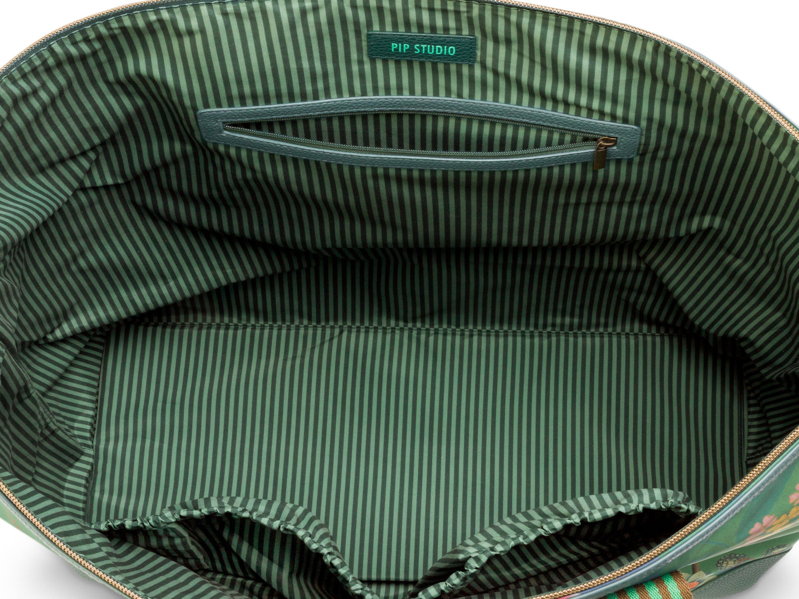 PIP STUDIO Tilda Bodhi Flower Green Tragetasche Large 66x20x44cm Freisteller3