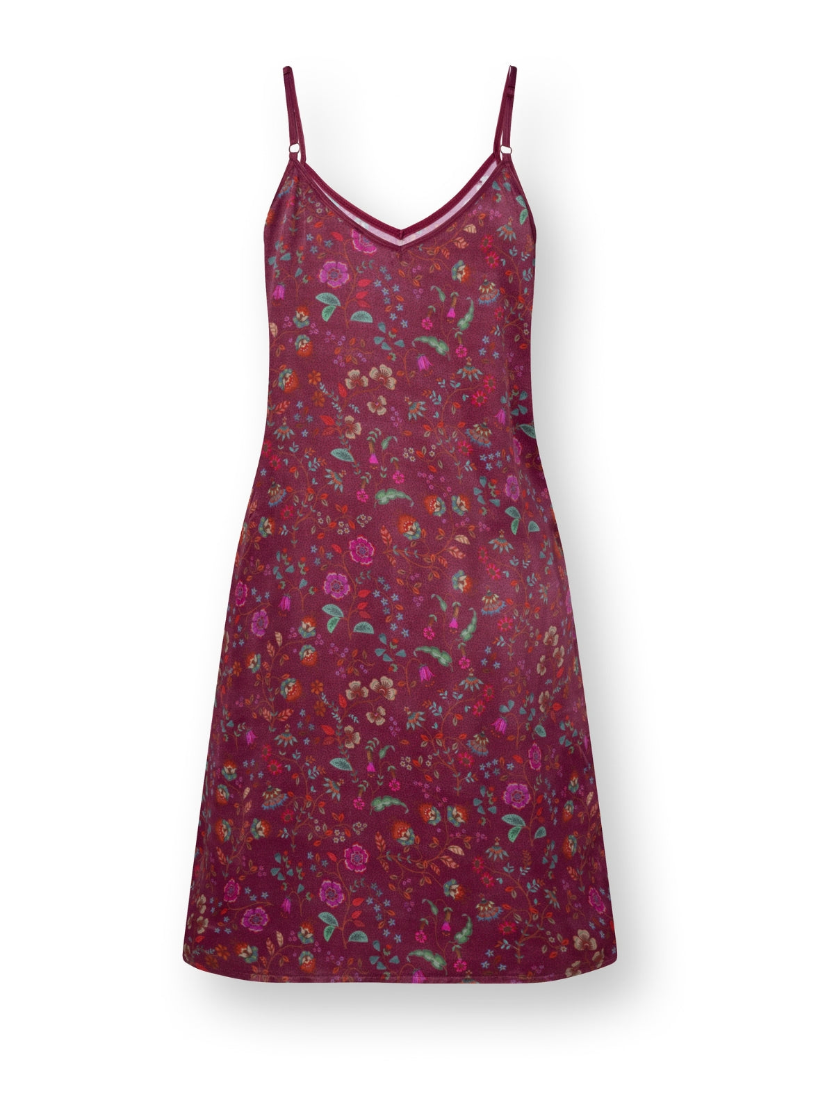 PIP STUDIO Flora Bangalore Disa Nachthemd lang dark pink XS - Produktbild 1