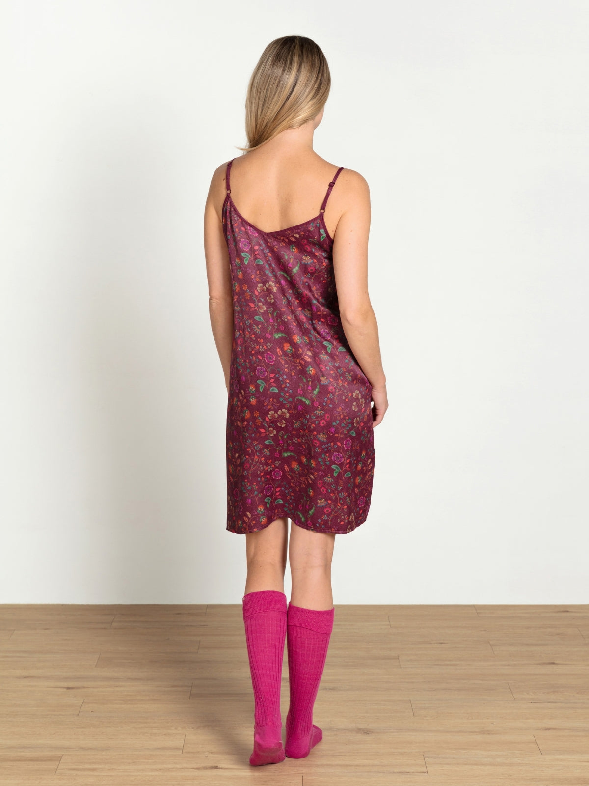 PIP STUDIO Flora Bangalore Disa Nachthemd lang dark pink XL - Produktbild 2