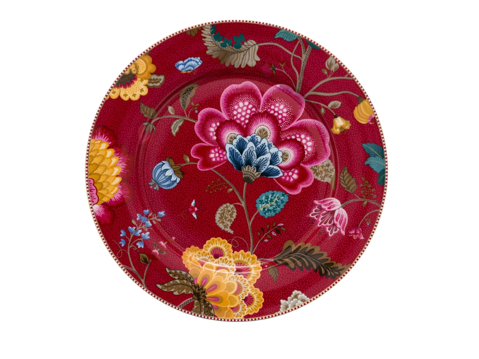 PIP STUDIO Blooming Tales Dark Red Platzteller 32cm - Produktbild 1