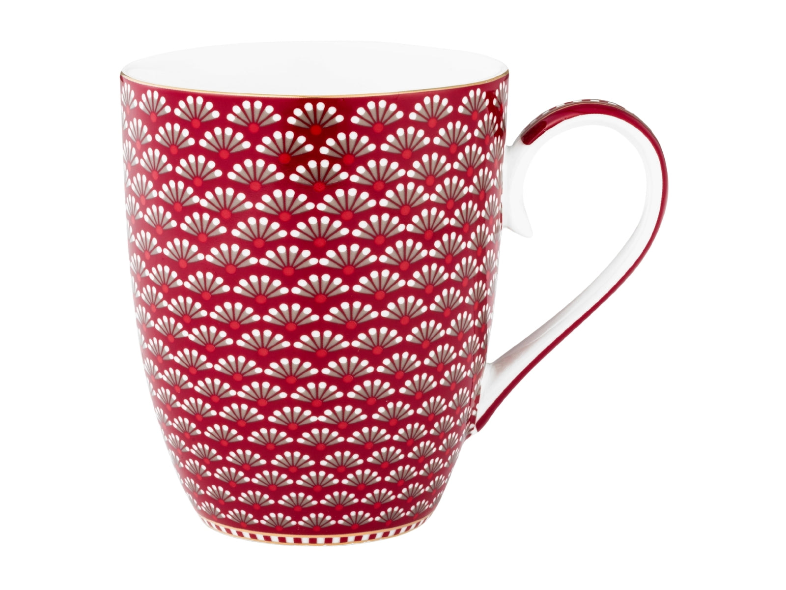 PIP STUDIO Blooming Tales Dark Red Large Henkelbecher 0,365l - Produktbild 1