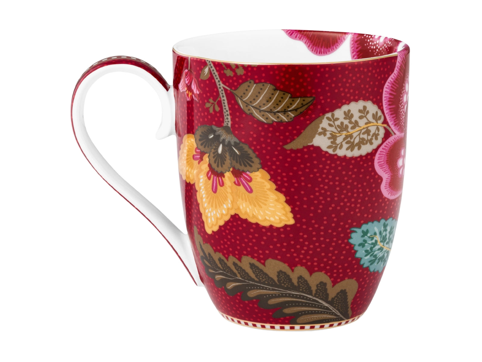 PIP STUDIO Blooming Tales Fantasy Dark Red Henkelbecher XL 0,45l - Produktbild 2