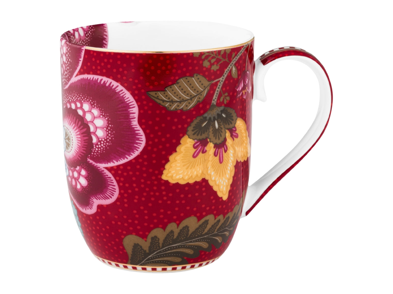 PIP STUDIO Blooming Tales Dark Red Henkelbecher Small 0,2l Set2 - Produktbild 3