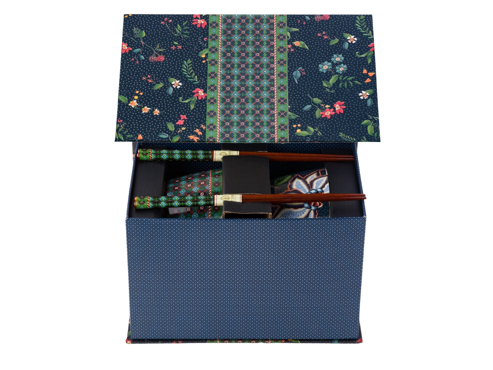 PIP STUDIO Flower Festival Oriental Geschenkset Schalen u. Essstäbchen - Produktbild 1