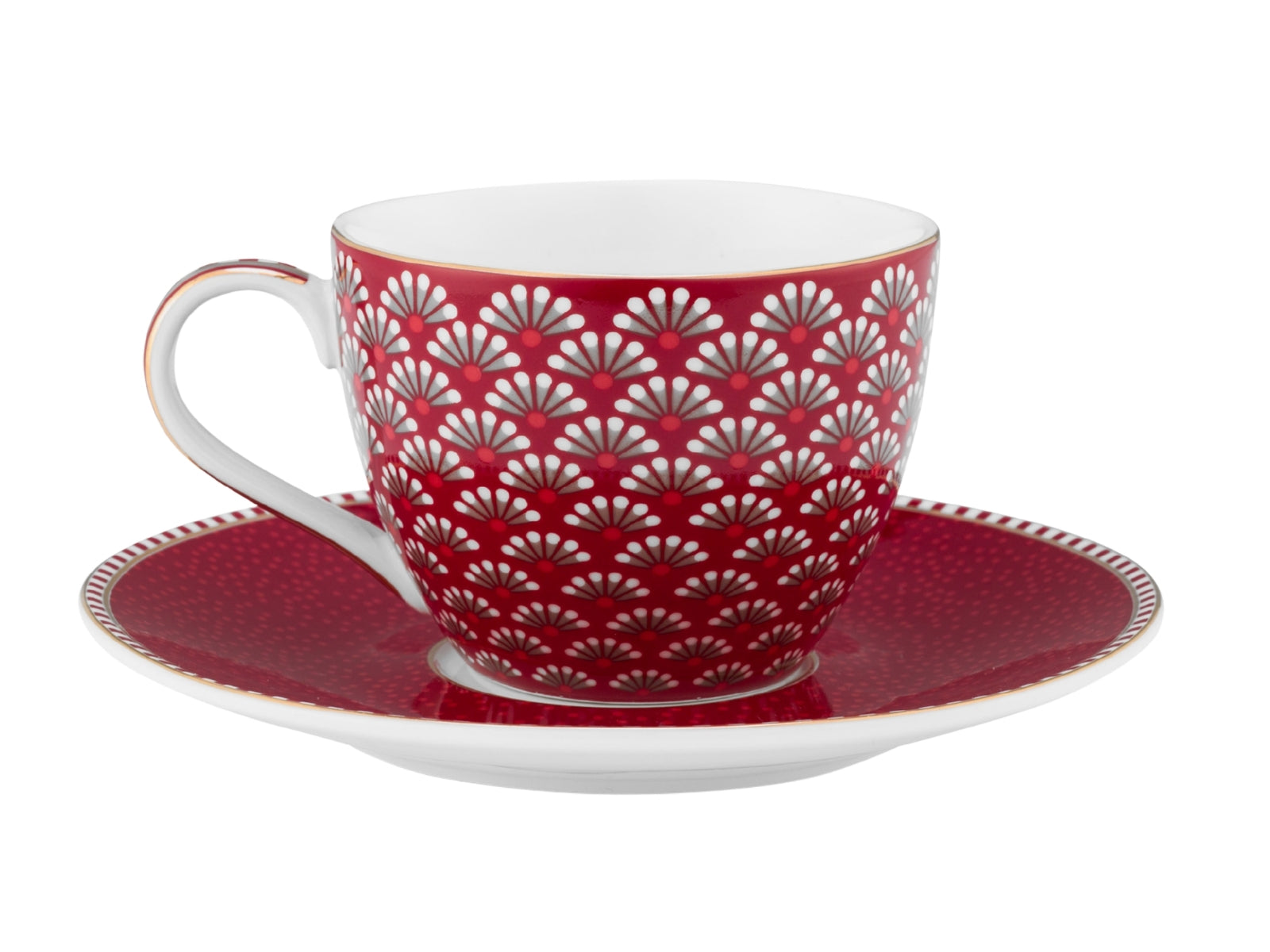 PIP STUDIO Blooming Tales Dark Red Espressotasse mit Untertasse 0,12l - Produktbild 2