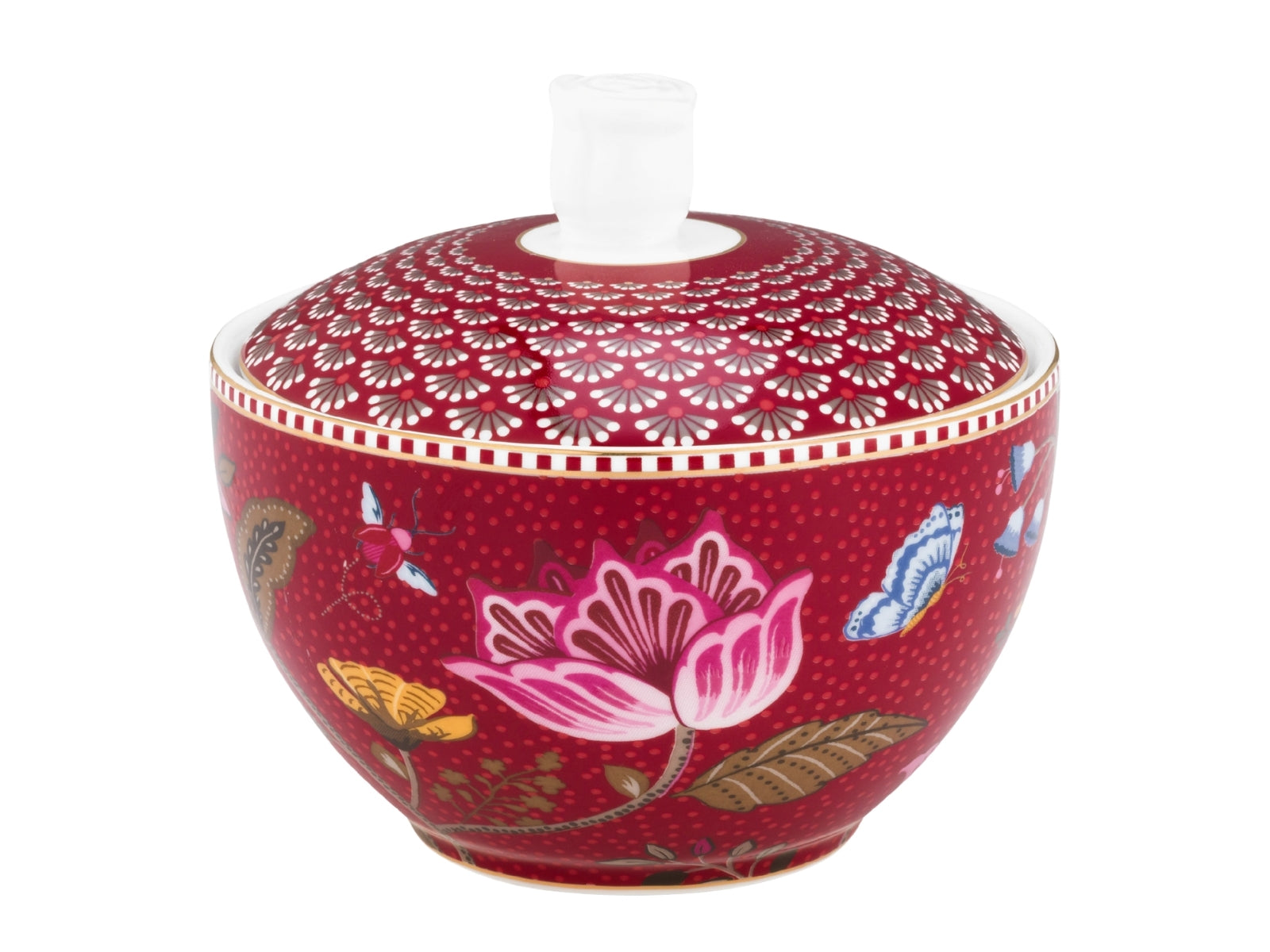 PIP STUDIO Blooming Tales Fantasy Dark Red Zuckerdose 0,3l - Produktbild 2