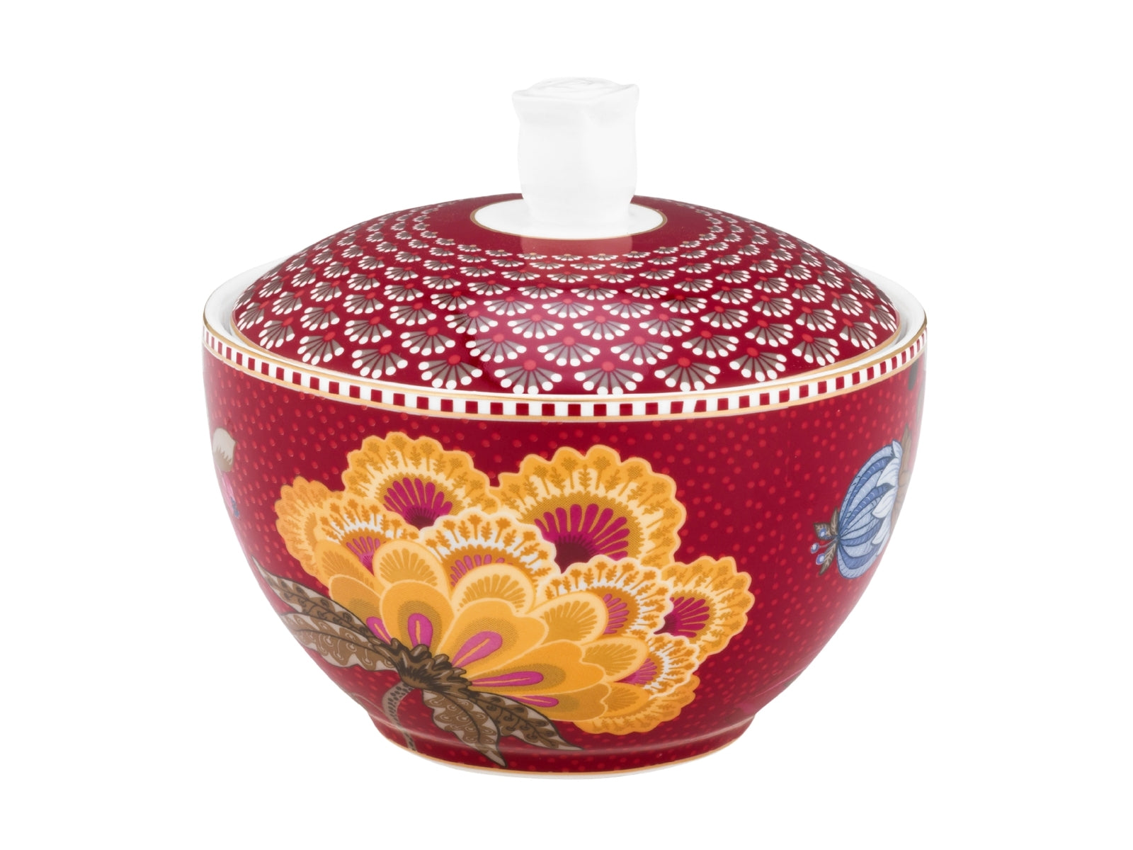 PIP STUDIO Blooming Tales Fantasy Dark Red Zuckerdose 0,3l - Produktbild 1