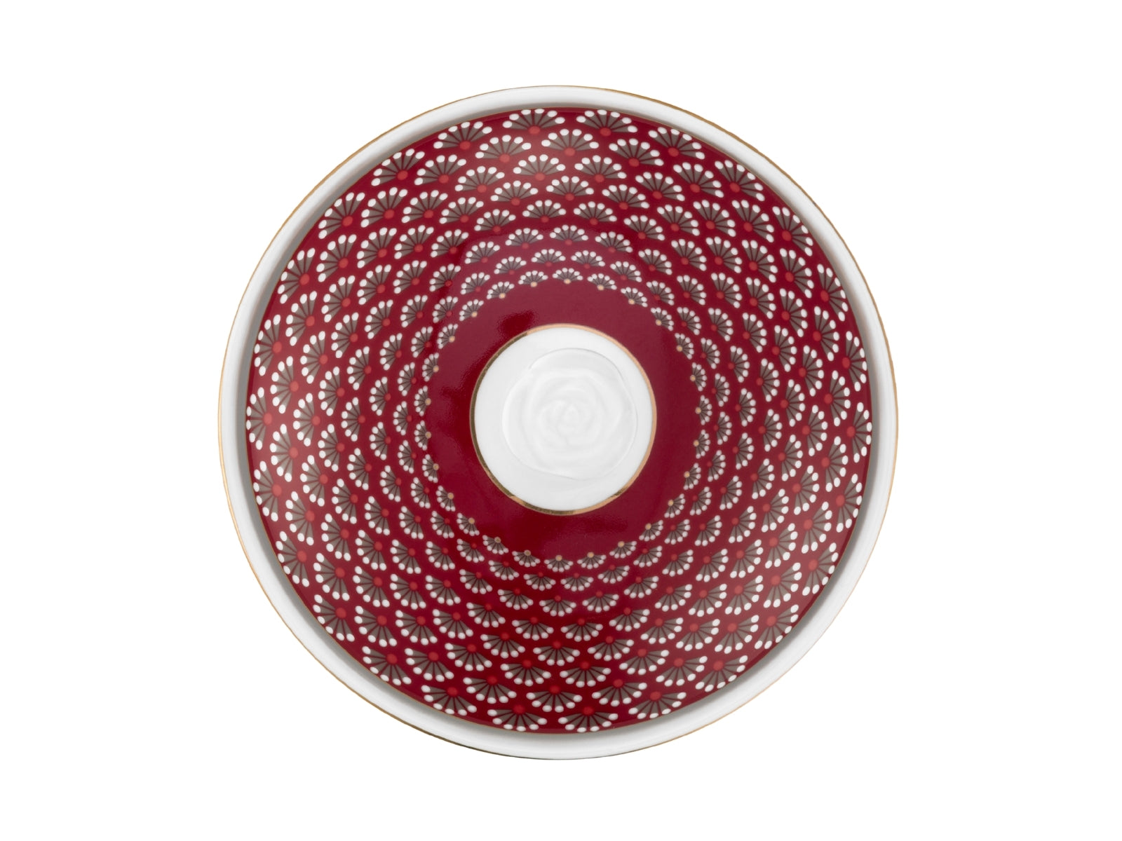PIP STUDIO Blooming Tales Fantasy Dark Red Zuckerdose 0,3l - Produktbild 3