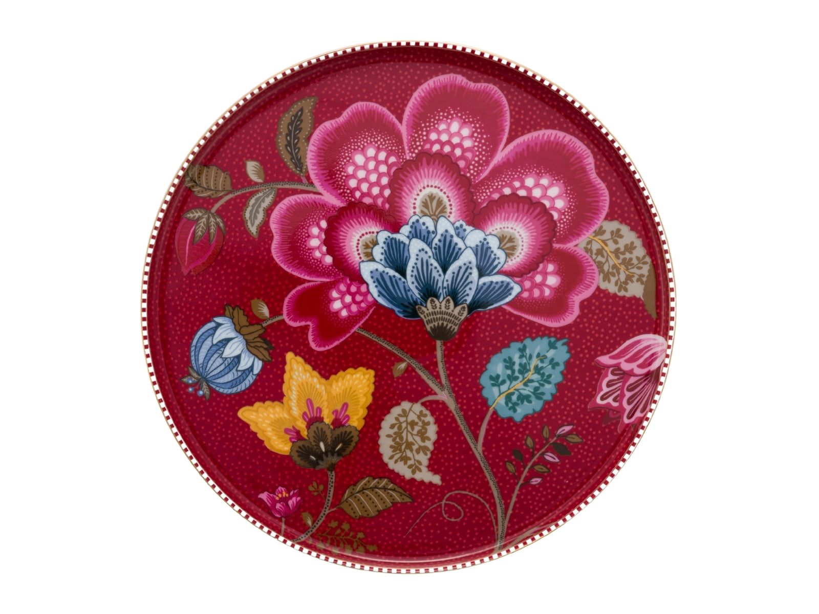 PIP STUDIO Blooming Tales Fantasy Dark Red Mini Kuchenplatte 21cm - Produktbild 2