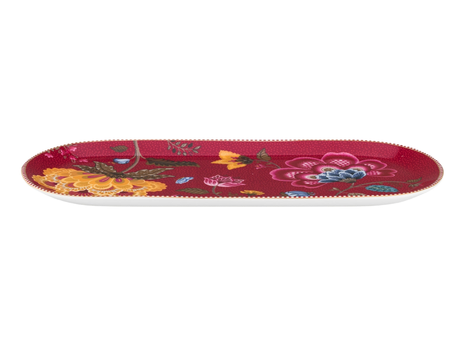 PIP STUDIO Blooming Tales Fantasy Dark Red Kuchenplatte 33,3x15,5cm - Produktbild 2