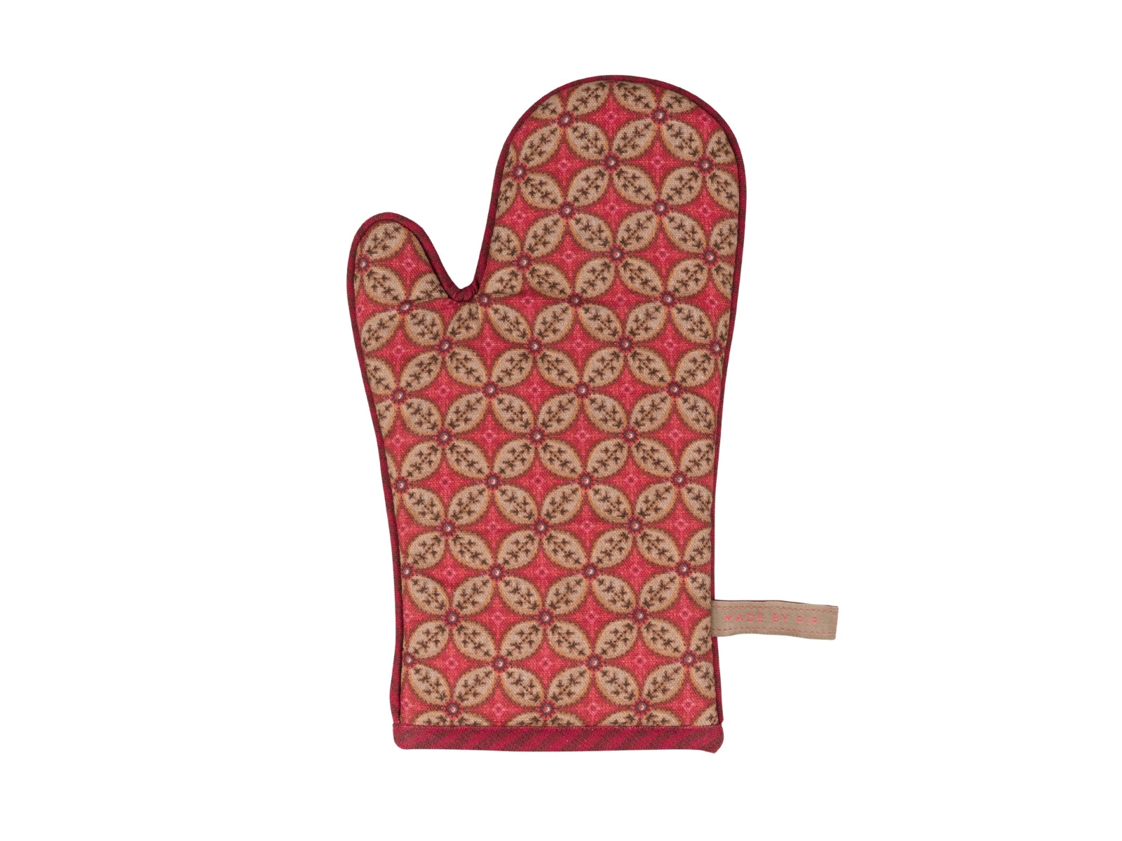PIP STUDIO Blooming Tales Dark Red Ofenhandschuh rot 29x15cm - Produktbild 2