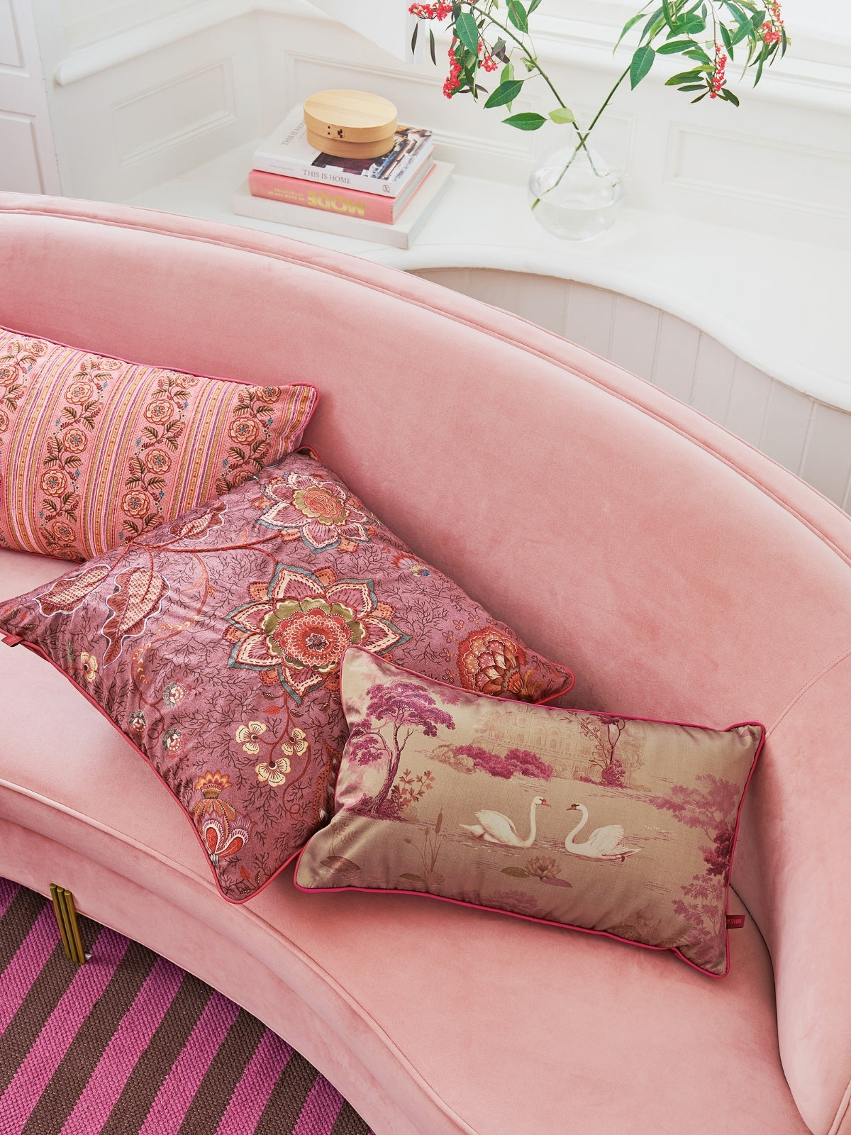 PIP STUDIO Darjeeling Days Kissen pink 55x33cm - Produktbild 5
