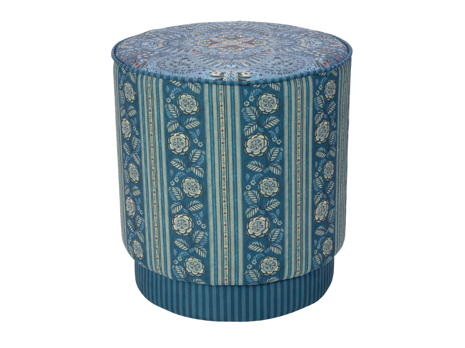 PIP STUDIO Rosa Rani Pouf / Hocker blau 40x45cm
