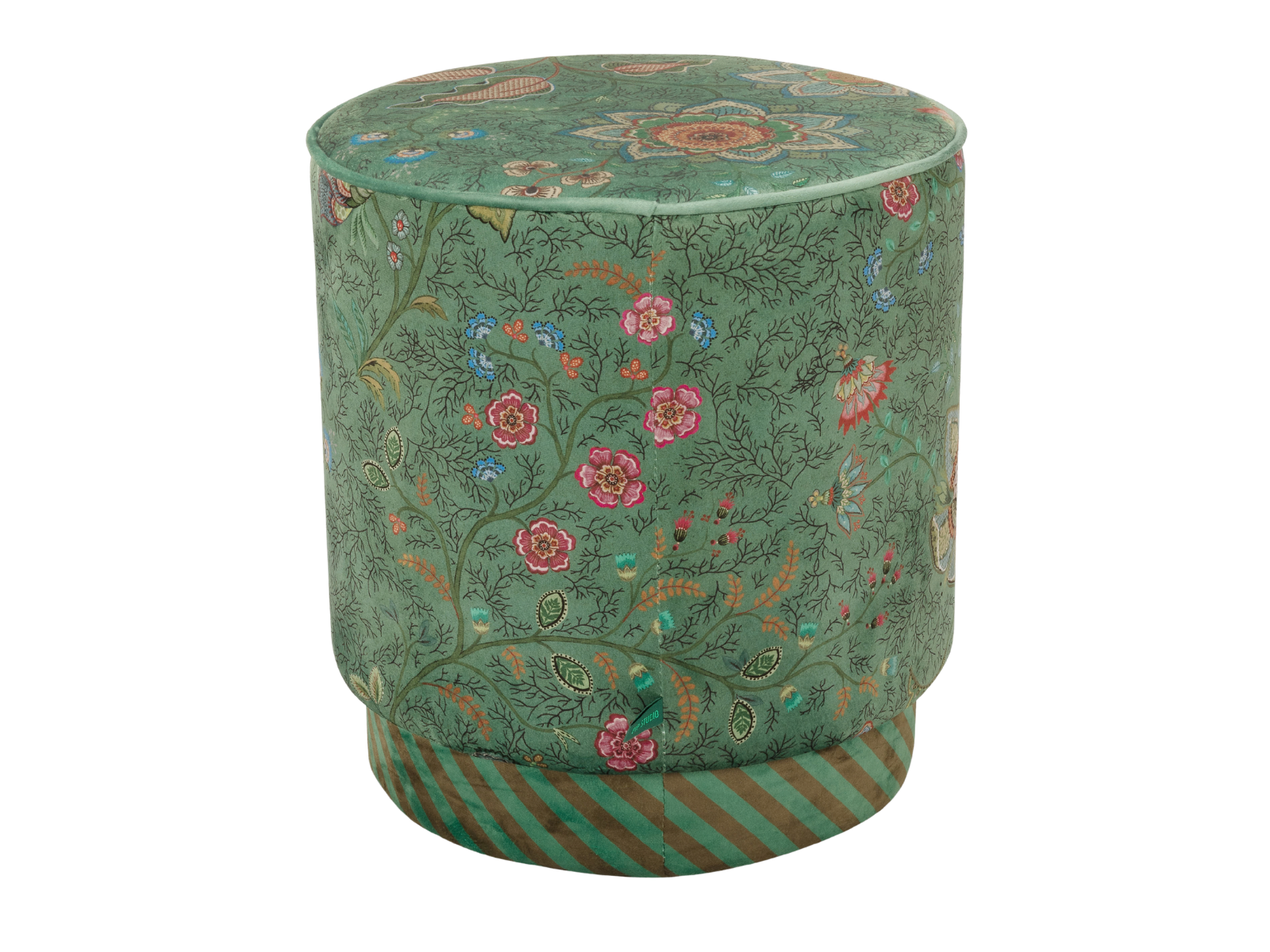 PIP STUDIO Mumbai Morning Pouf / Hocker grün 40x45cm