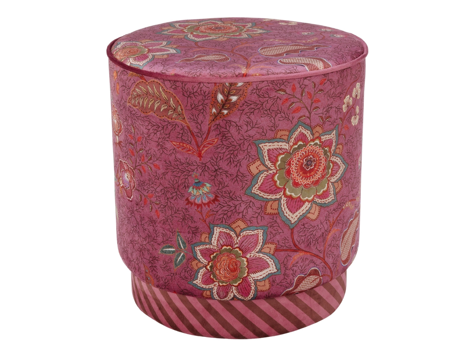 PIP STUDIO Mumbai Morning Hocker pink 40x45cm - Produktbild 2