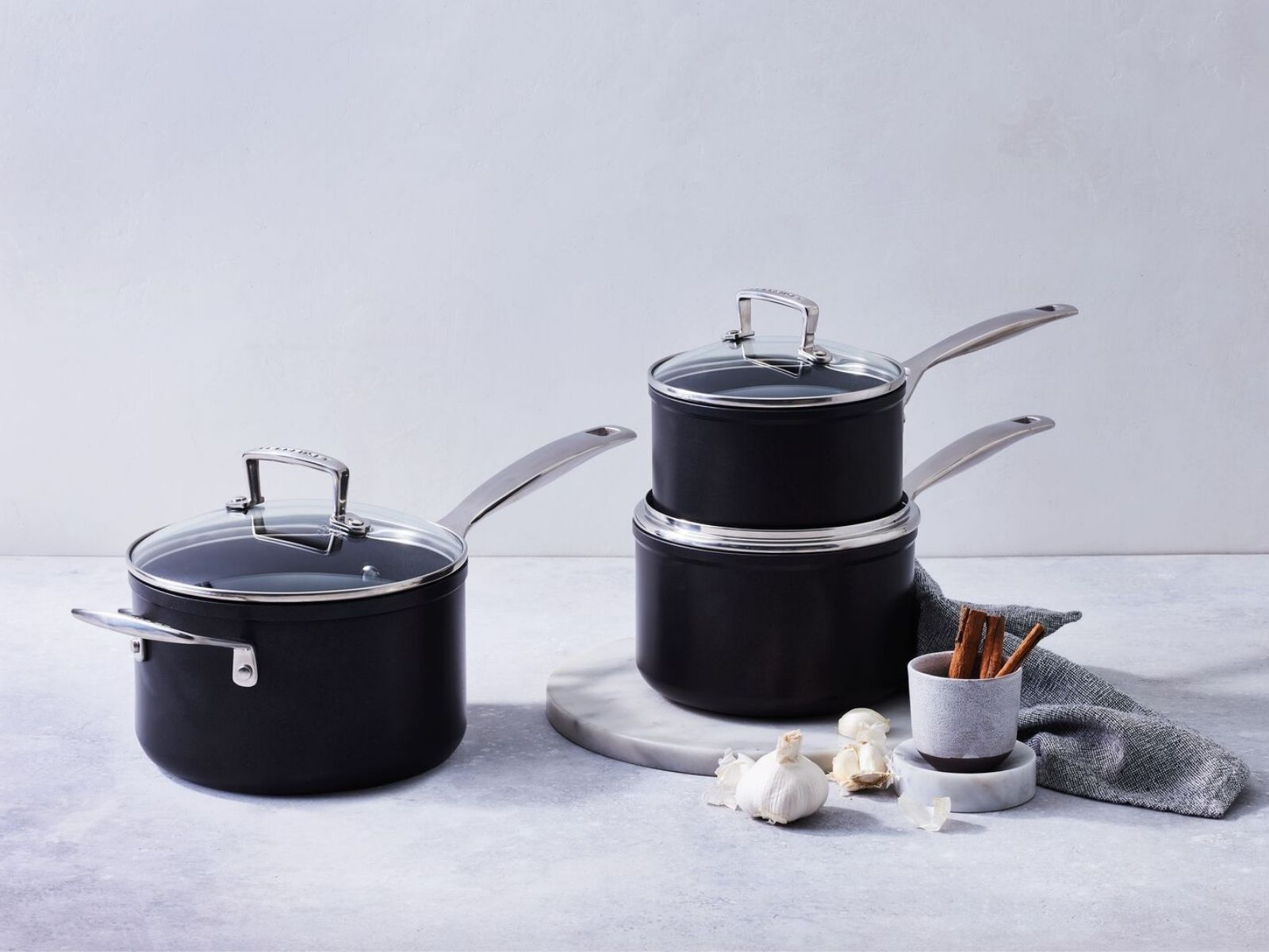 Le Creuset Aluminium-Antihaft Profitopf mit Glasdeckel rund 18cm - Produktbild 7