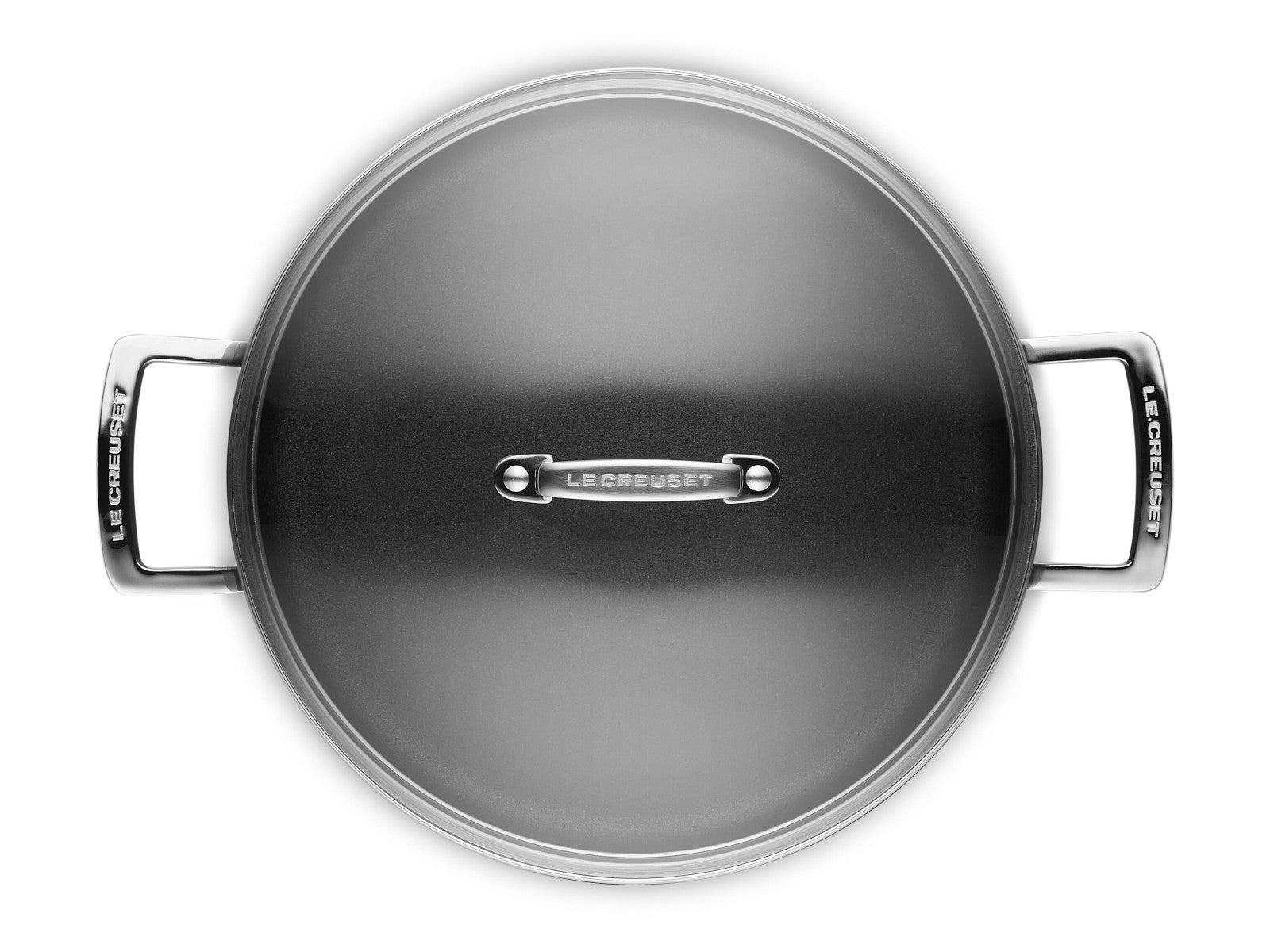 Le Creuset Aluminium-Antihaft Schmorpfanne mit Glasdeckel 28cm Freisteller 4