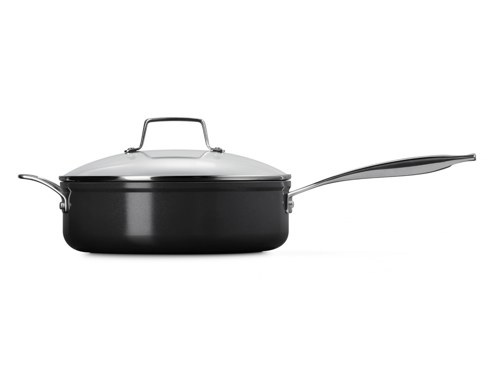 Le Creuset Keramik-Antihaft Sautépfanne mit Glasdeckel rund 26cm - Produktbild 4