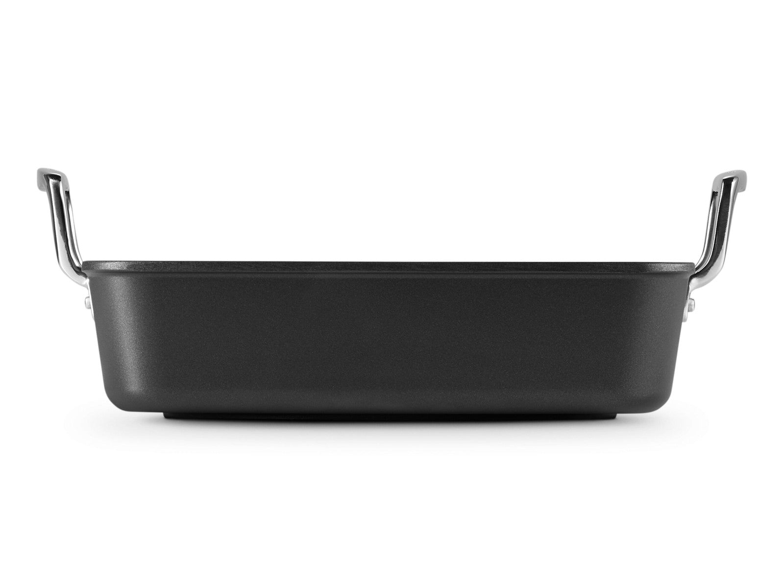 Le Creuset Aluminium-Antihaft Bratreine Signature quadratisch schwarz matt 26cm Freisteller 2