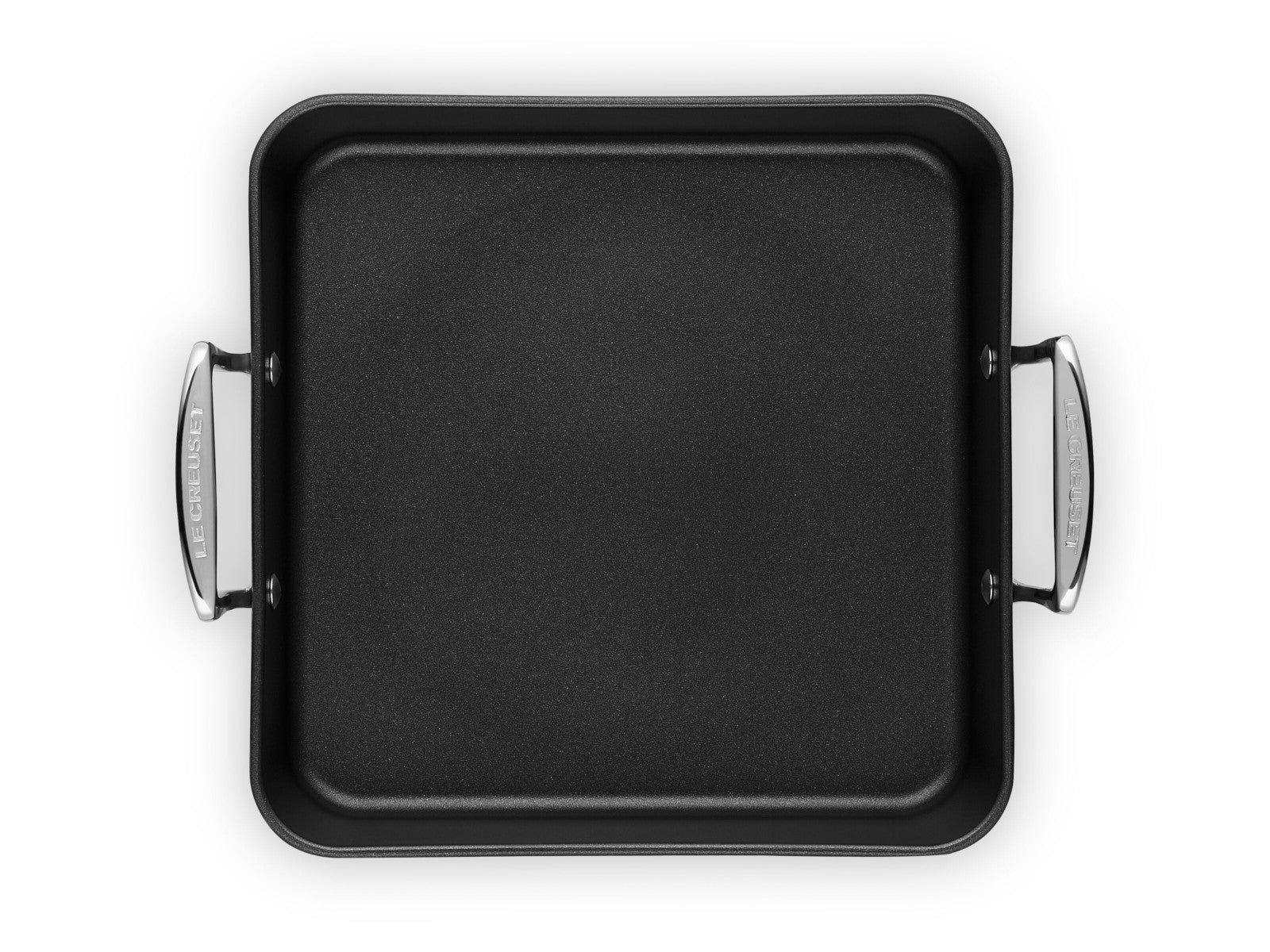 Le Creuset Aluminium-Antihaft Bratreine Signature quadratisch schwarz matt 26cm Freisteller 4