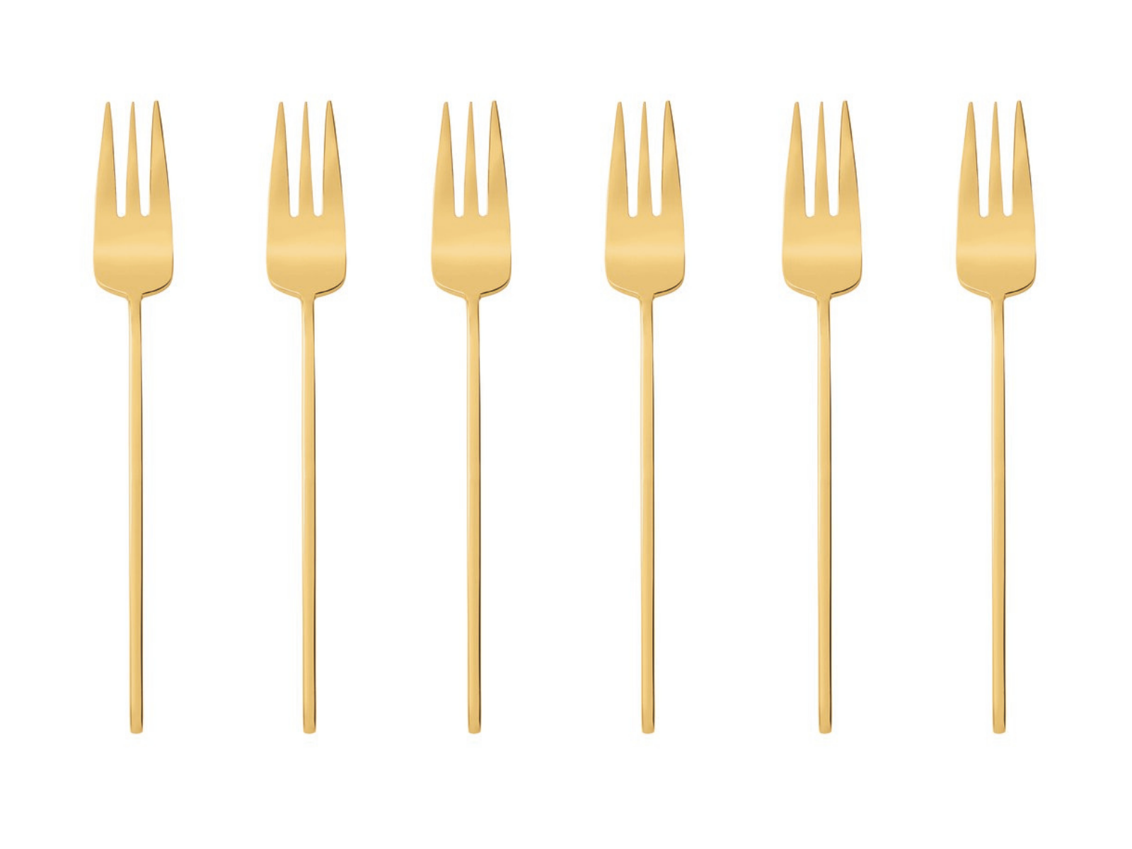Sambonet 100 Kuchengabeln Set6 Edelstahl/PVD Gold - Produktbild 1