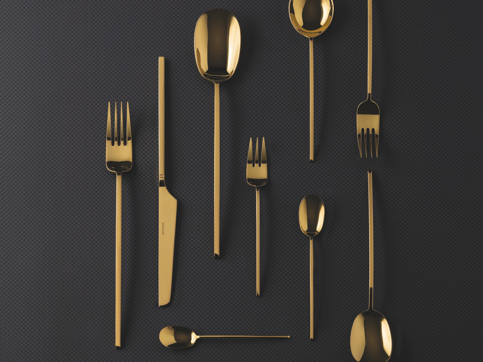 Sambonet 100 Kuchengabeln Set6 Edelstahl/PVD Gold - Produktbild 7
