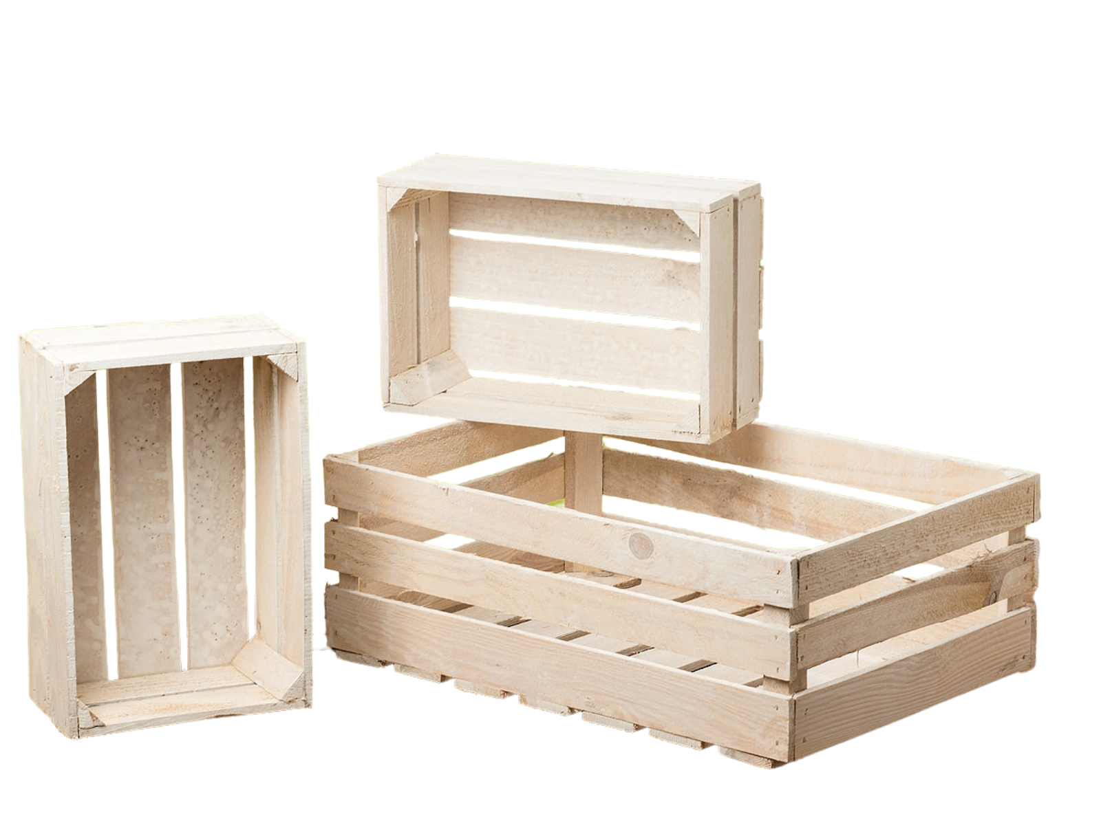 Boltze Porto Obstkiste Box weiss 37 cm Freisteller