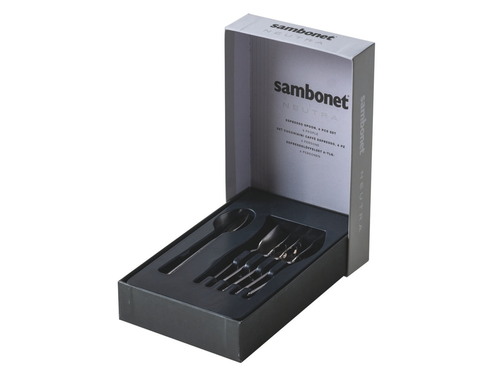 Sambonet Neutra Mokkalöffel Set6 Edelstahl 18/10 - Produktbild 2