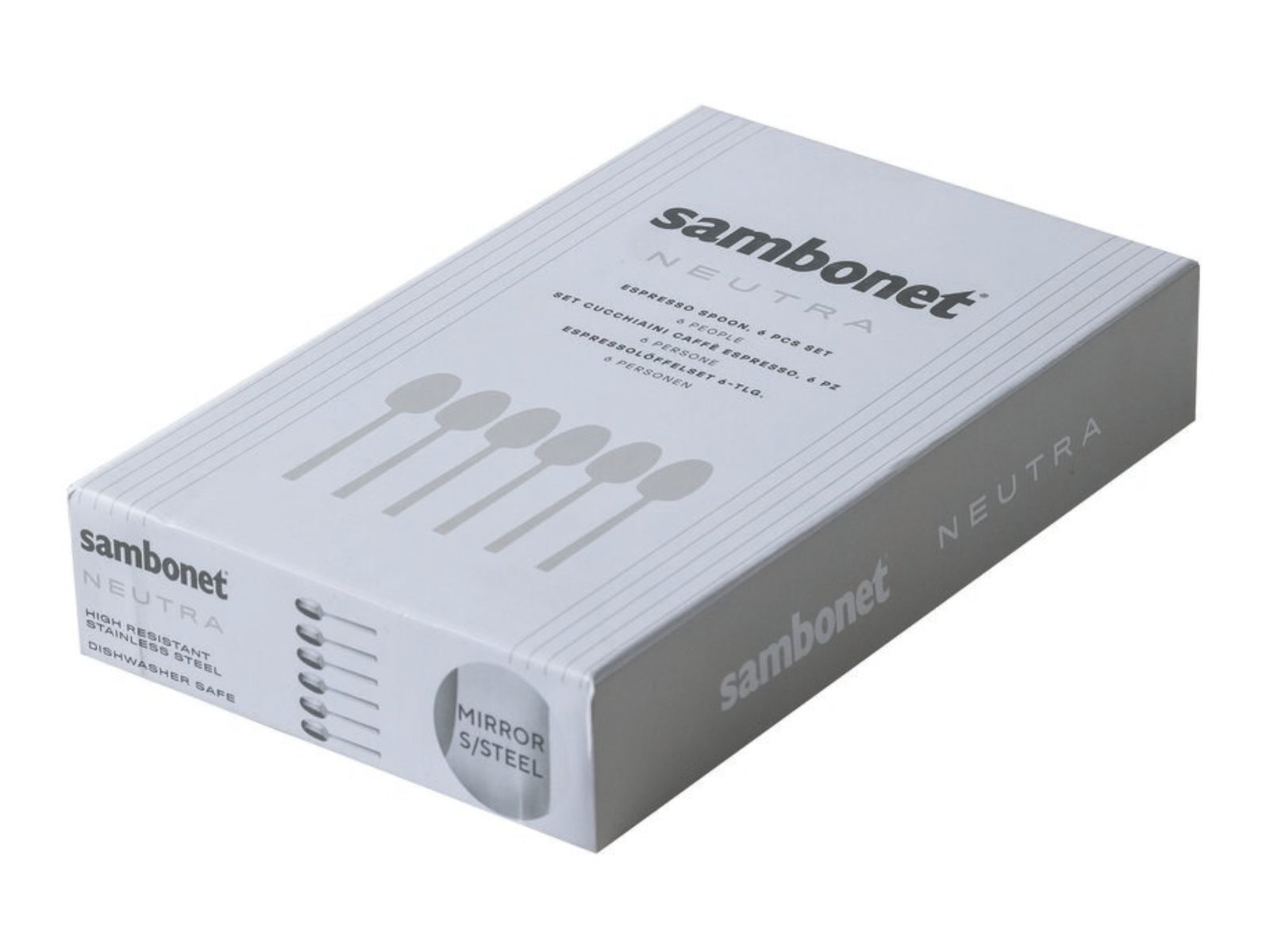 Sambonet Neutra Mokkalöffel Set6 Edelstahl 18/10 - Produktbild 3