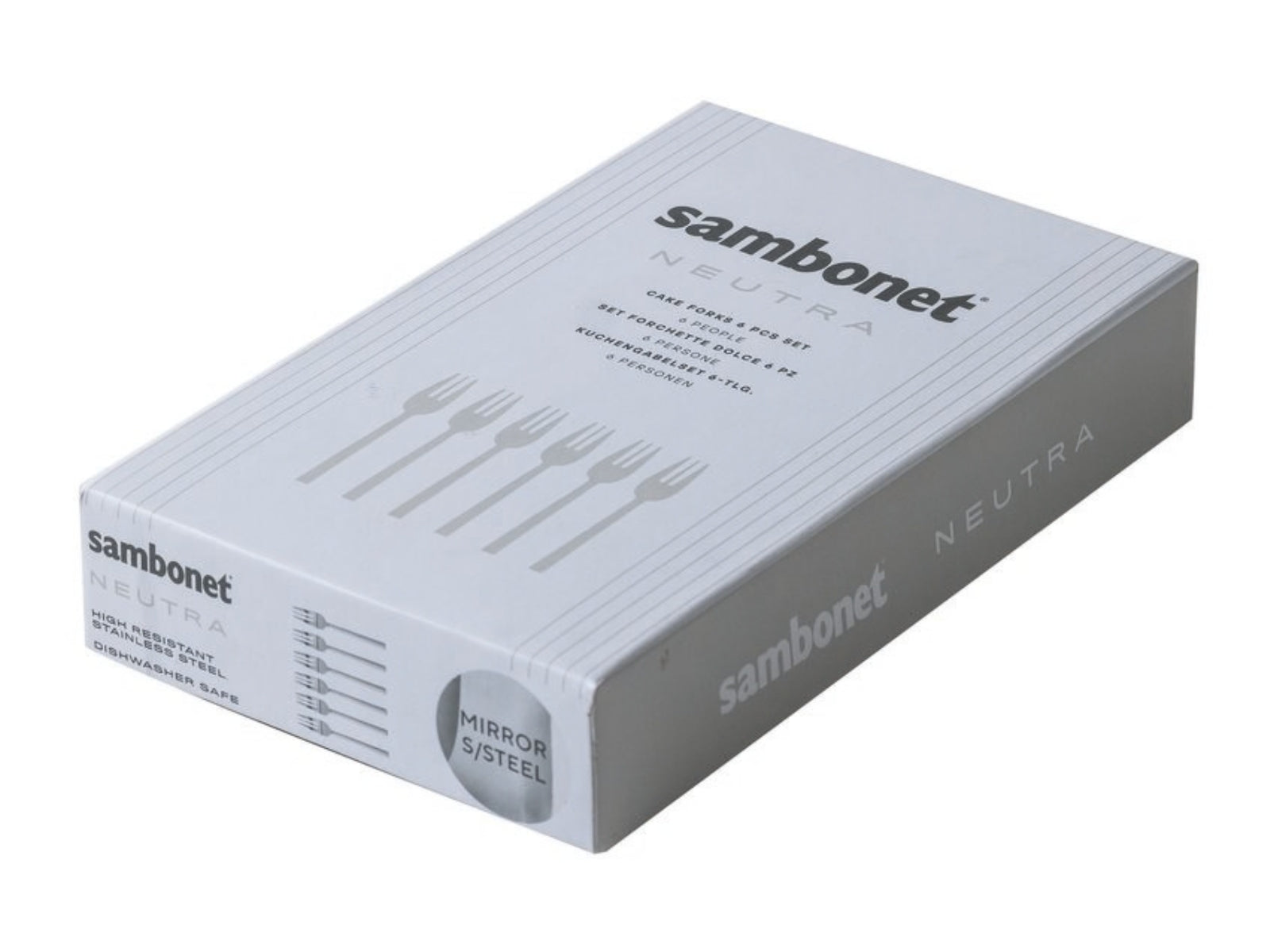 Sambonet Neutra Kuchengabeln Set6 Edelstahl 18/10 - Produktbild 3