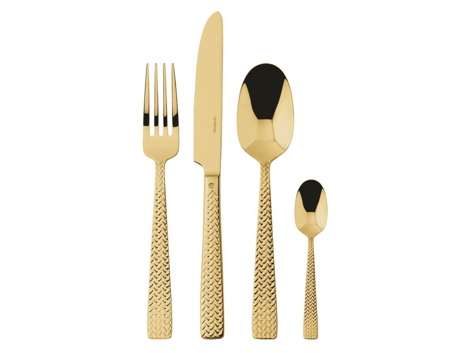 Sambonet Cortina Besteck 24tlg Vh Edelstahl/PVD Gold