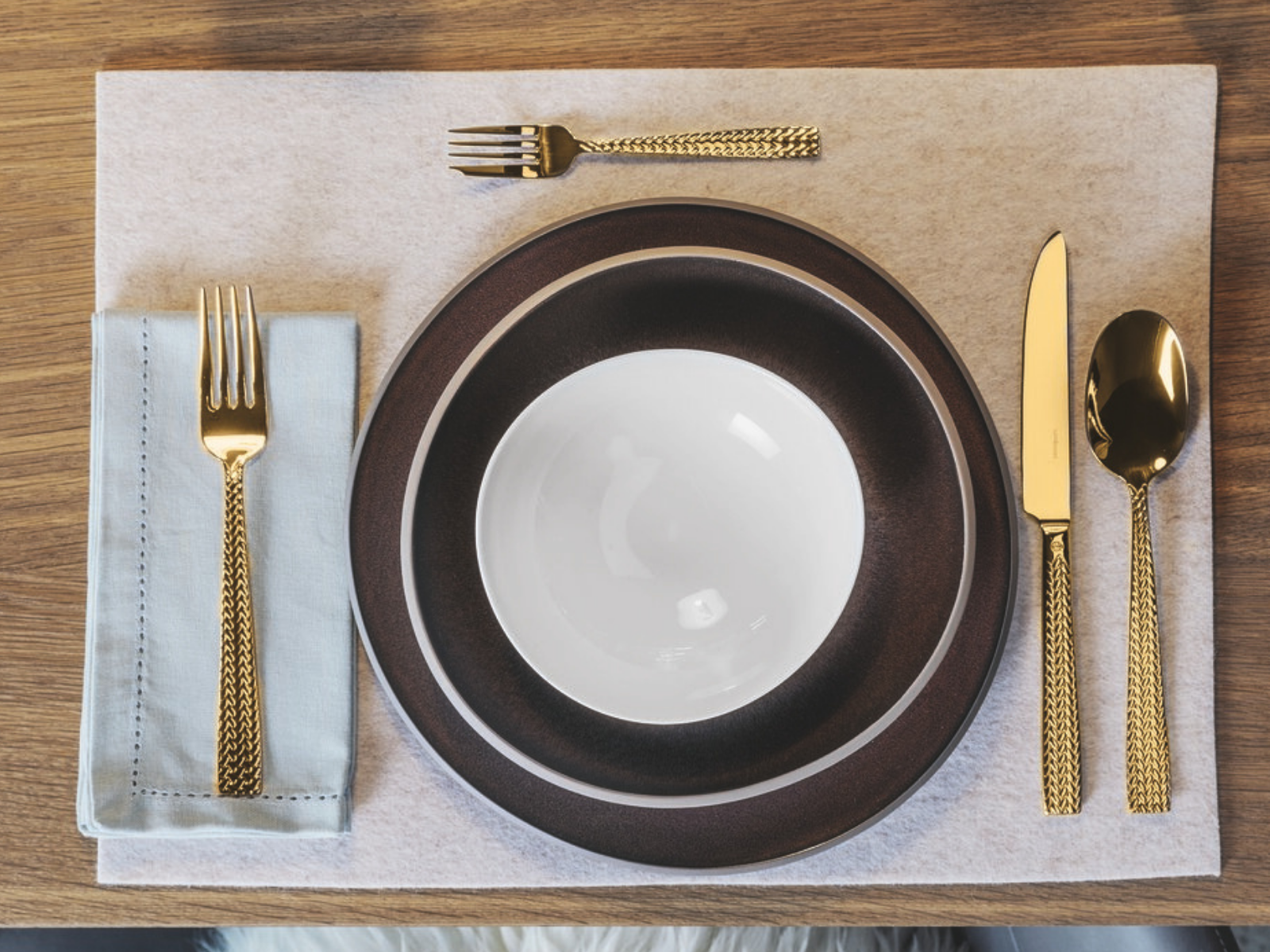 Sambonet Cortina Mokkalöffel Set6 Edelstahl/PVD Gold - Produktbild 2