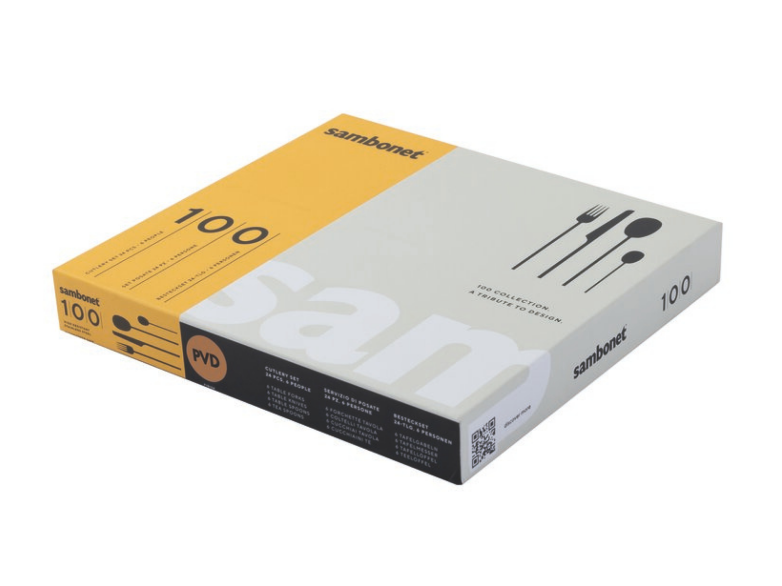 Sambonet 100 Besteck 24tlg Vh Edelstahl/PVD Gold - Produktbild 3