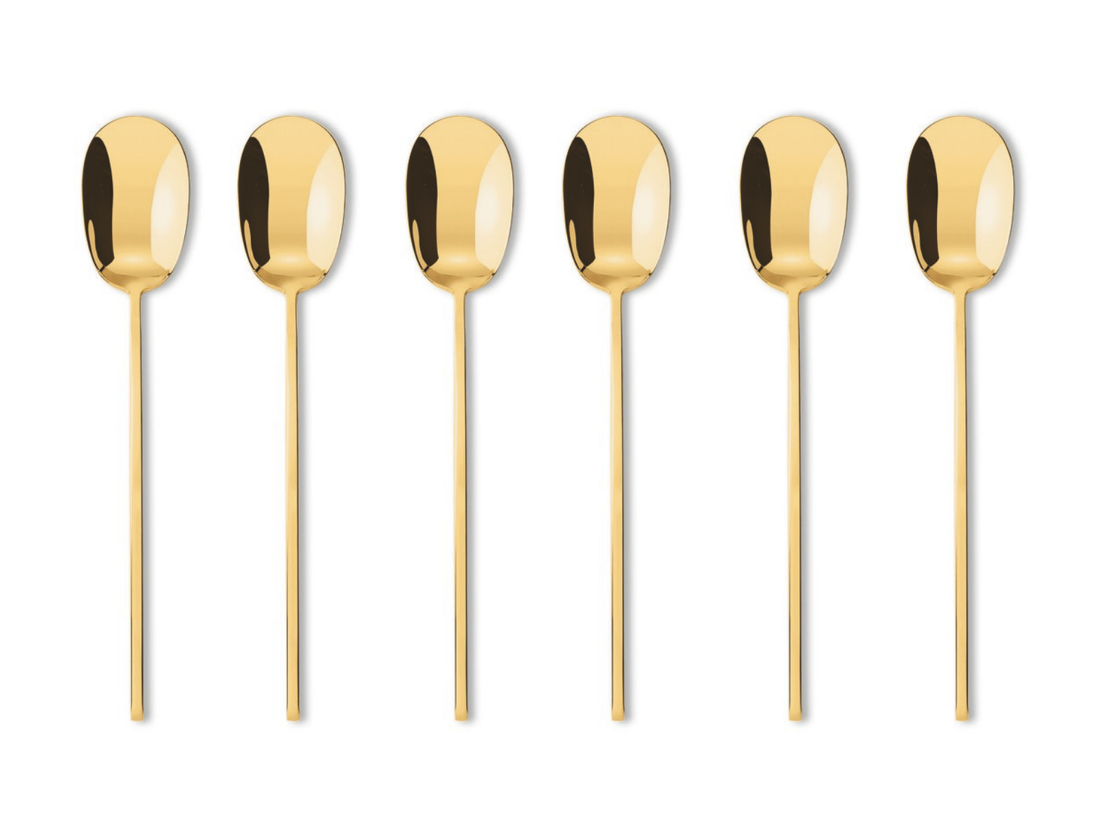 Sambonet 100 Mokkalöffel Set6 Edelstahl/PVD Gold - Produktbild 1