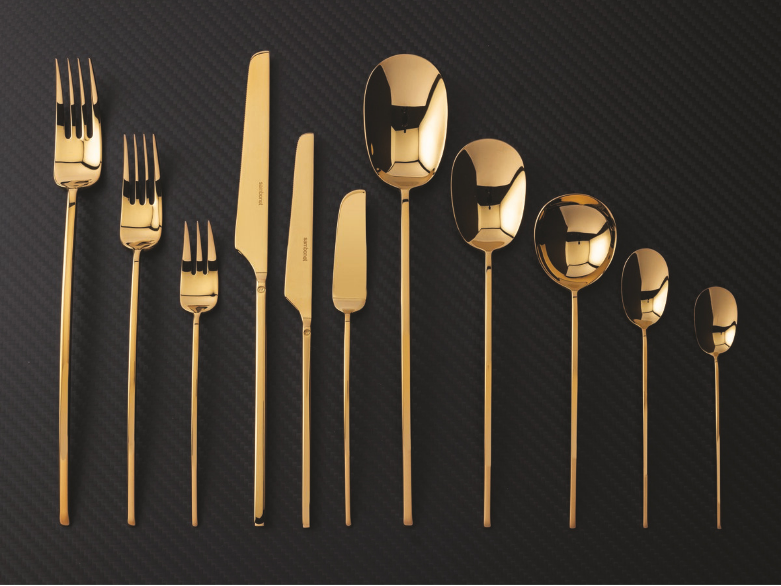 Sambonet 100 Mokkalöffel Set6 Edelstahl/PVD Gold - Produktbild 6
