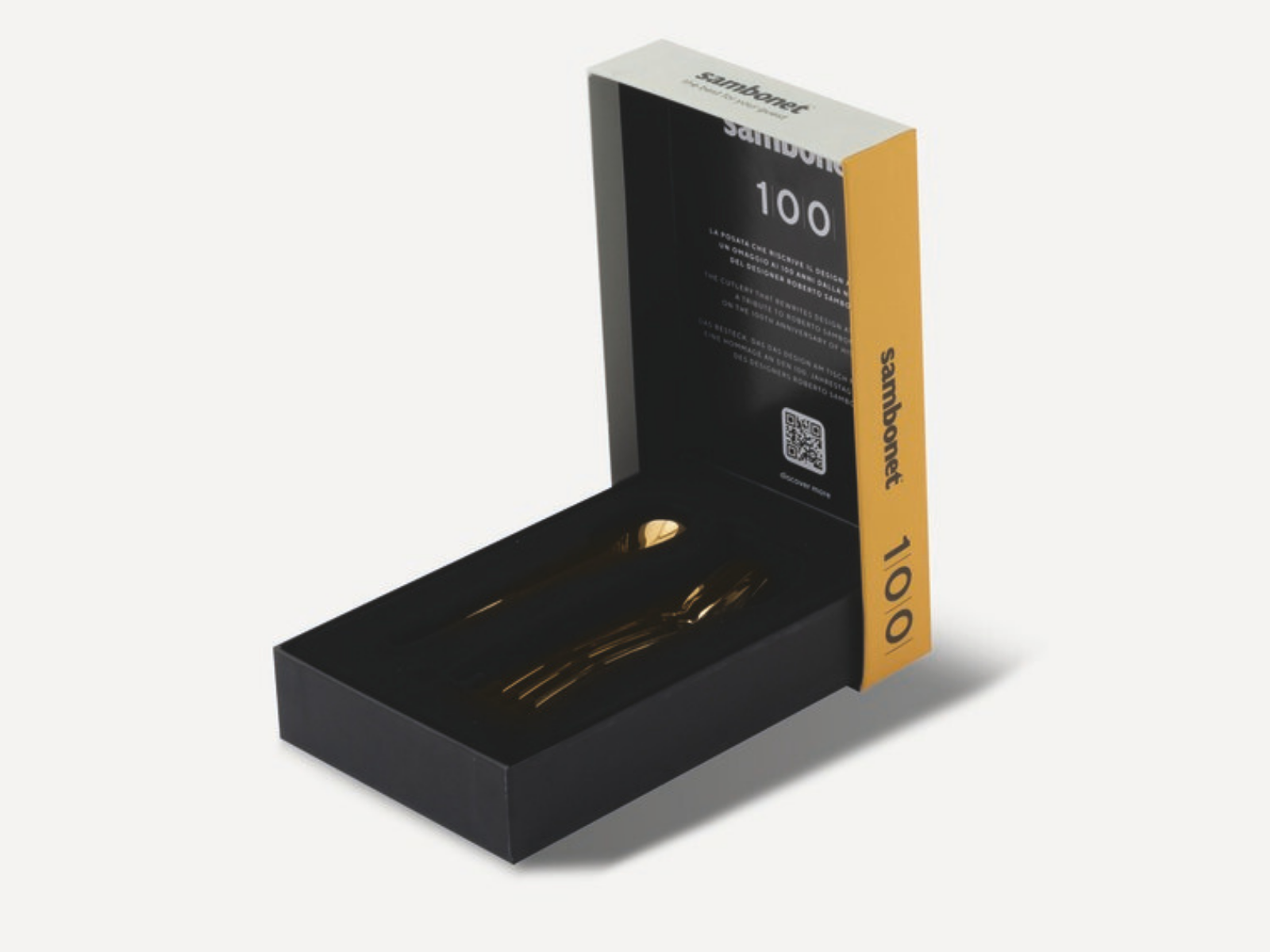 Sambonet 100 Mokkalöffel Set6 Edelstahl/PVD Gold - Produktbild 2