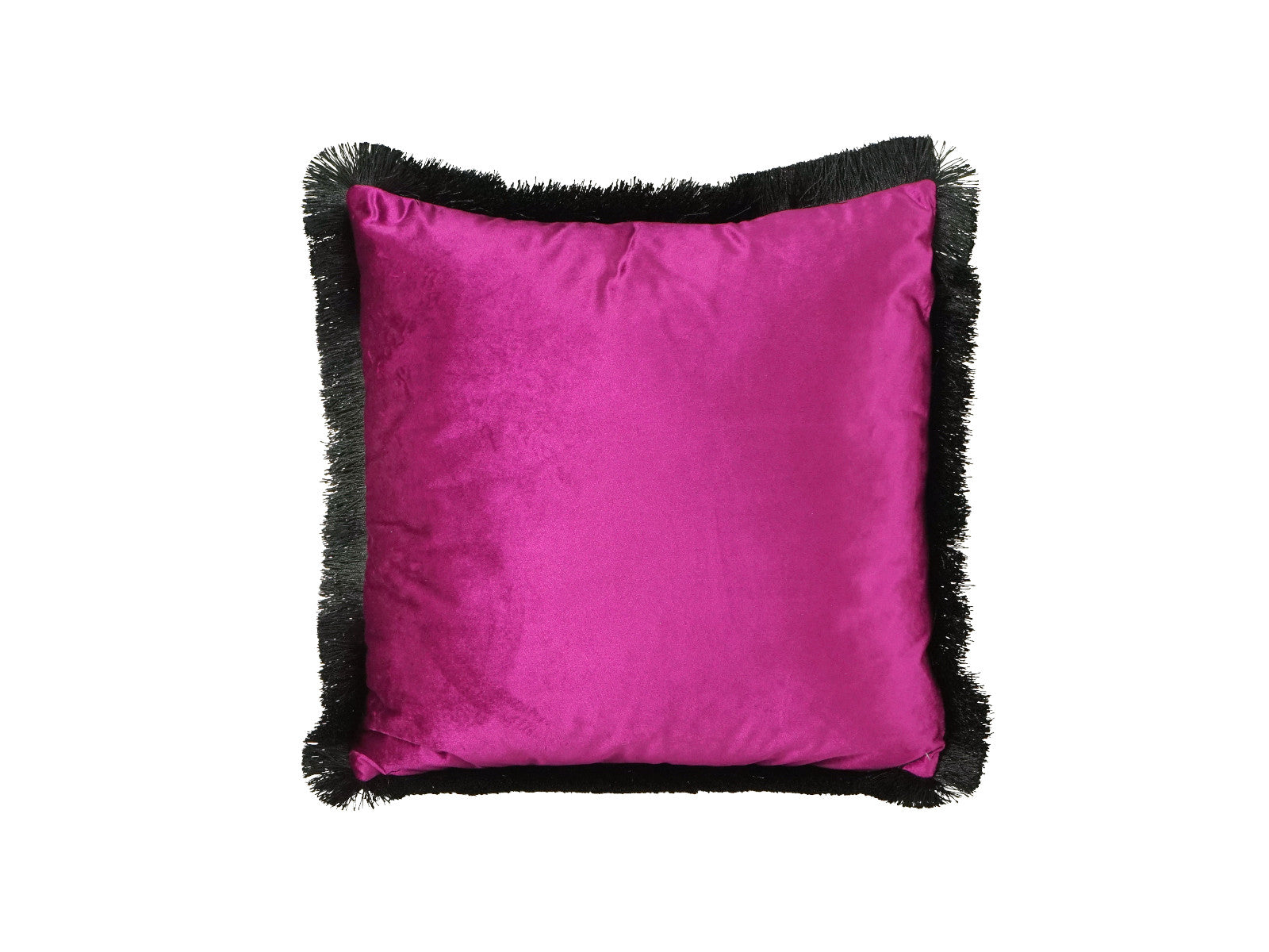 Werner Voß Kissen mit Fransen lila 45x45cm Freisteller