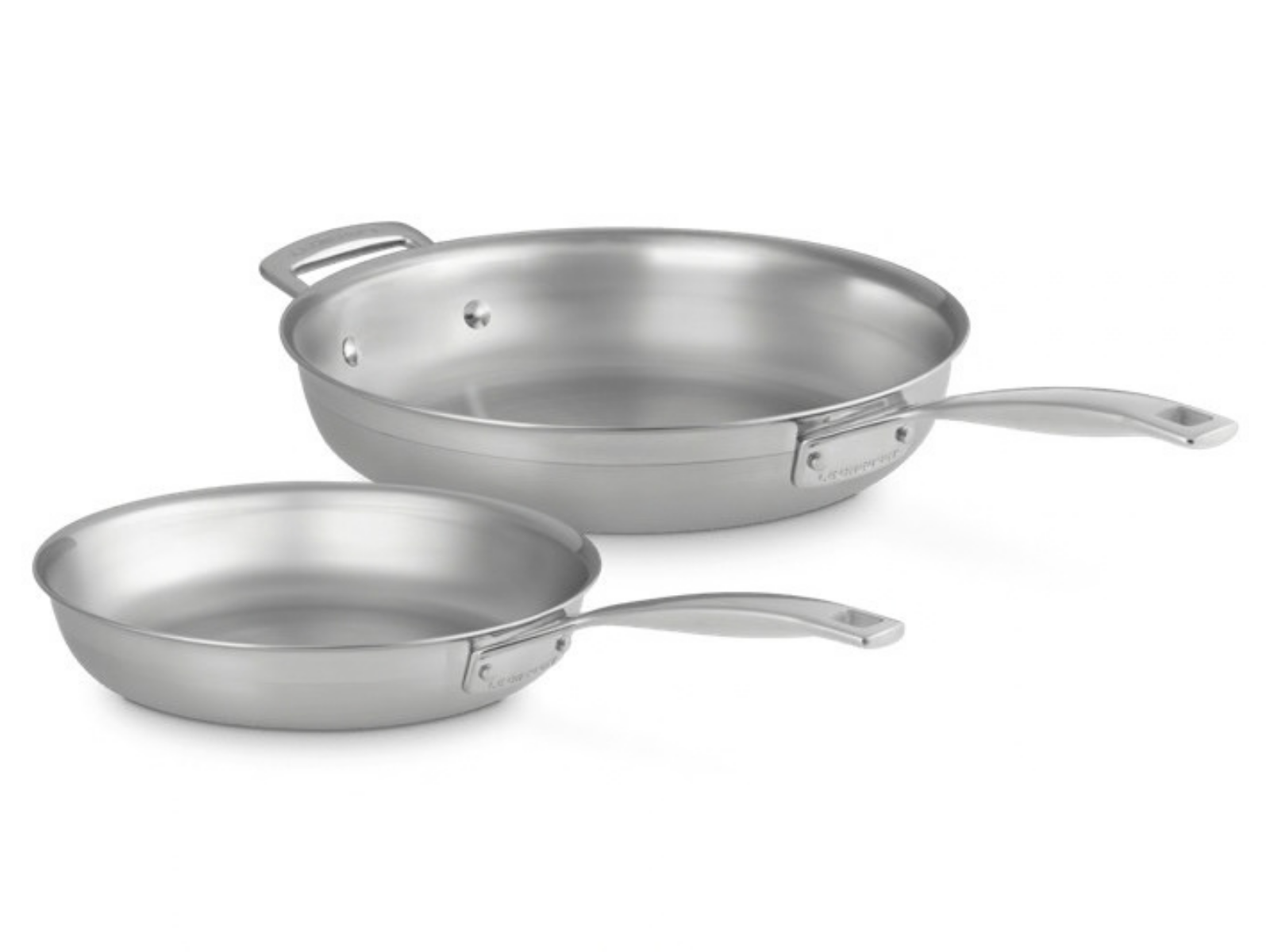 Le Creuset 3-ply Pfannenset Edelstahl 24/28cm 2tlg - Produktbild 1