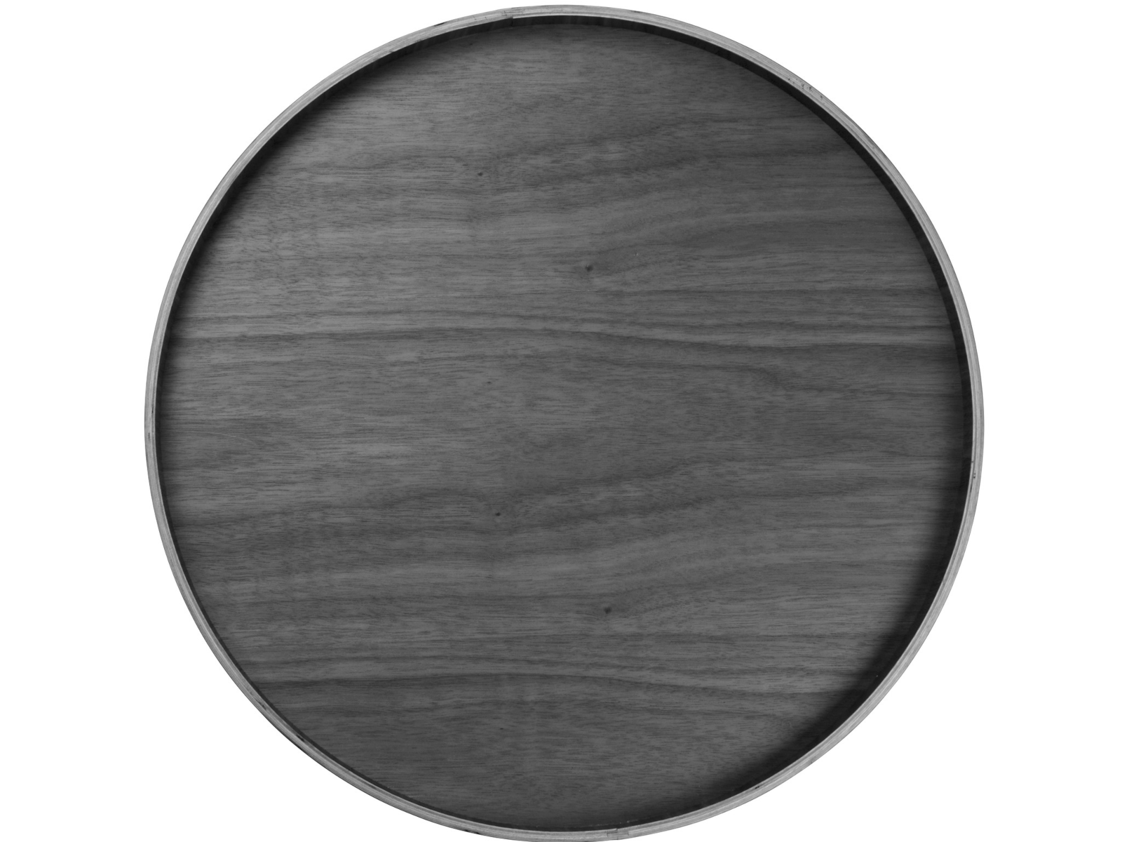 ASA Selection wood Walnuss Tablett auf Fuß Ø 40cm Freisteller 2