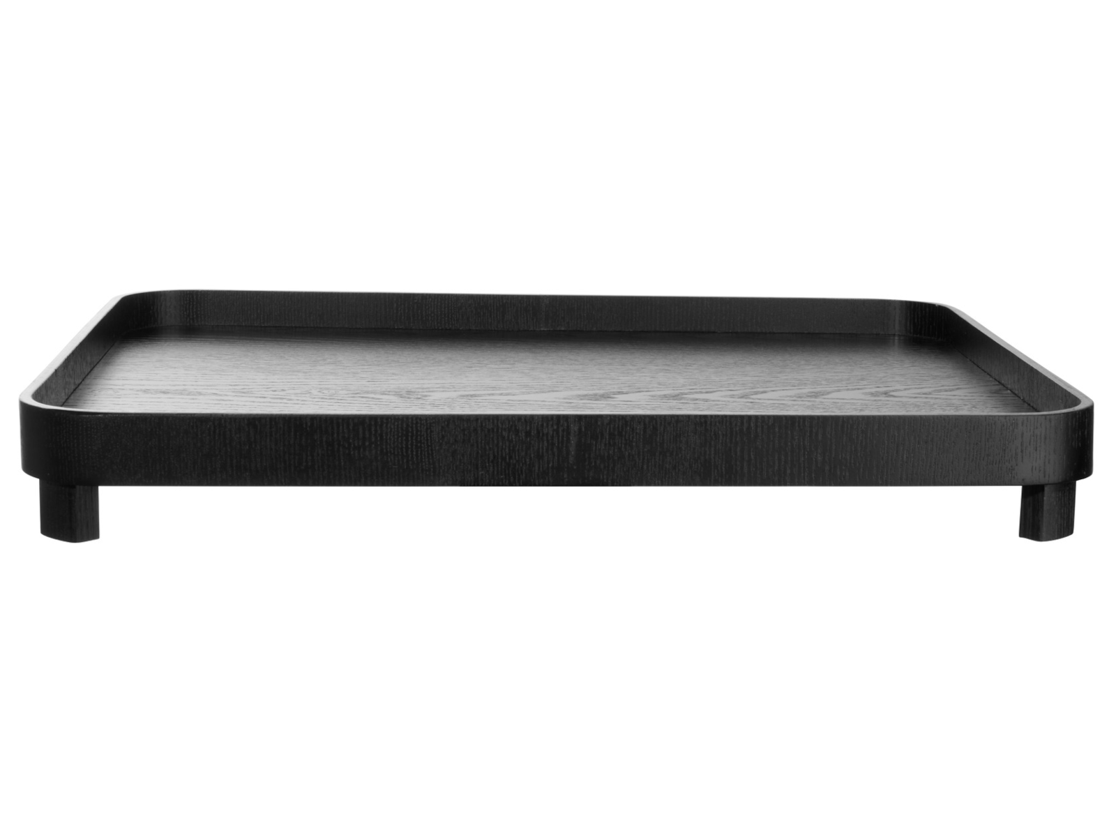 ASA Selection wood schwarz Tablett auf Fuß 45,5 x 36cm Freisteller 1