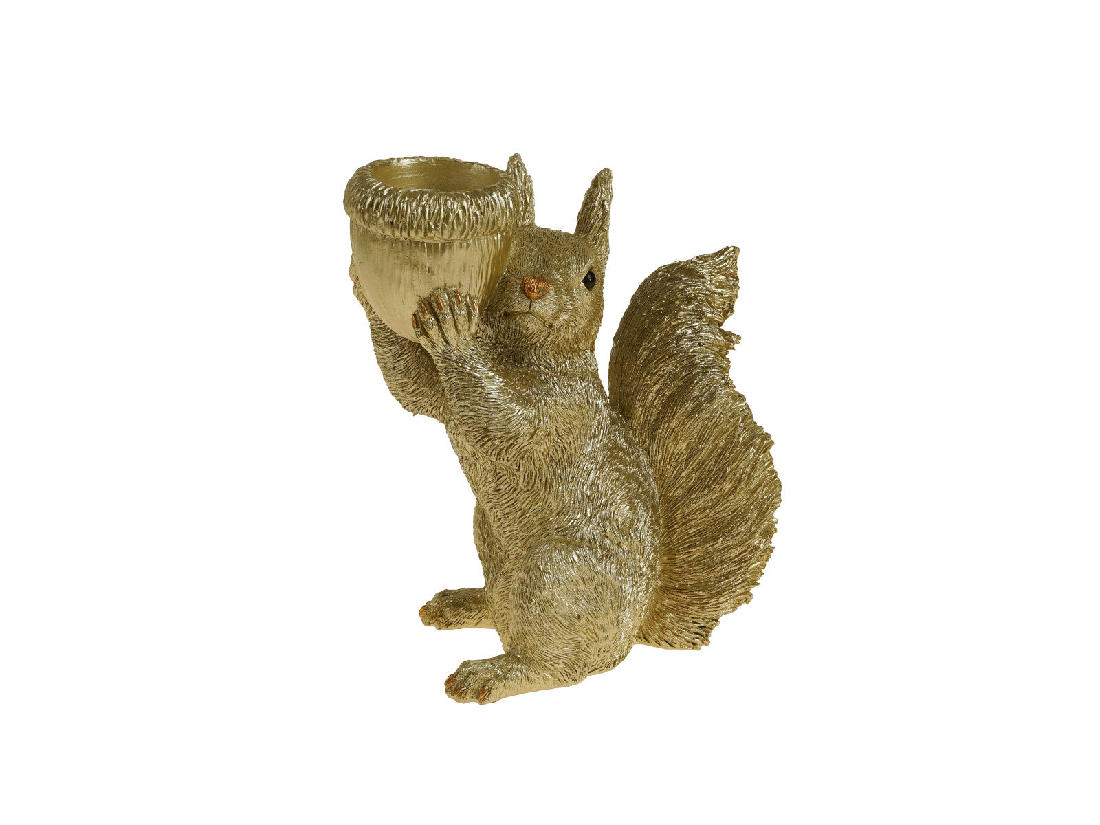 Werner Voß Eichhörnchen Kerzenhalter gold 19,5cm Freisteller