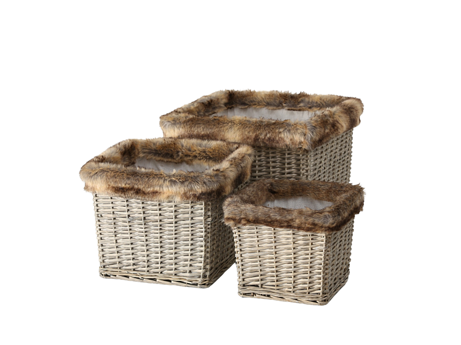 Boltze Weidenkorb grau 37 cm ( 1 Stück ) Freisteller