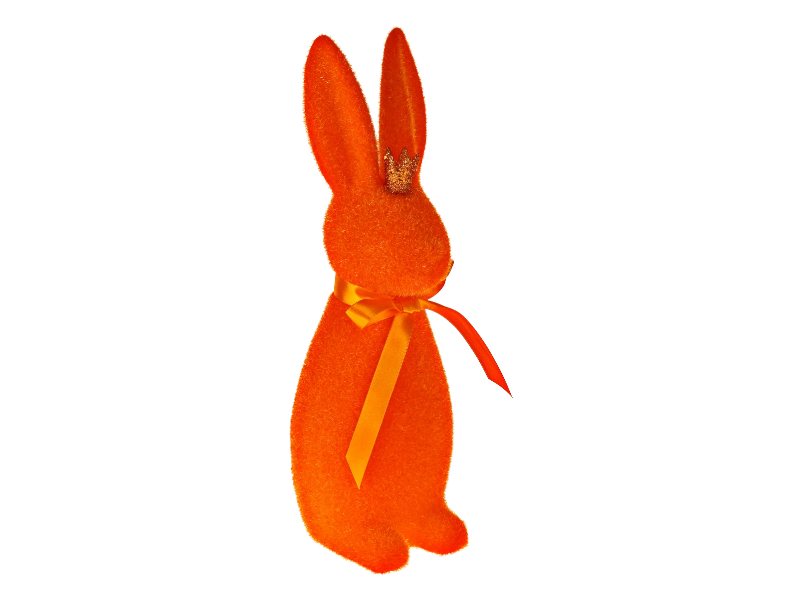 Werner Voß Hase mit Krone orange 10,5x9x29 cm