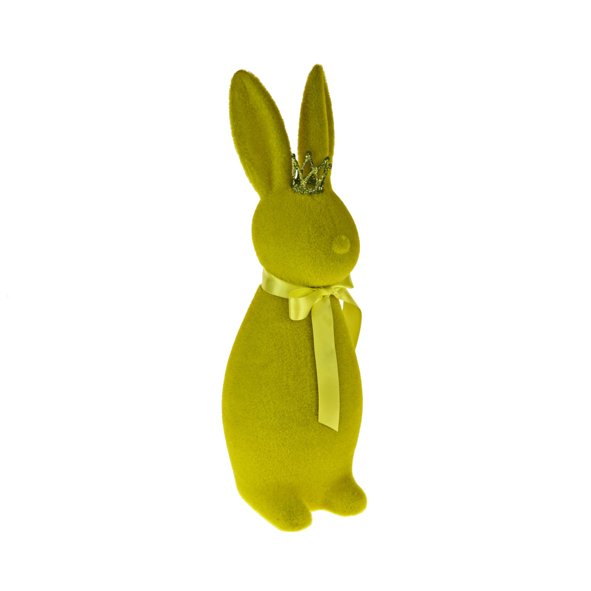 Werner Voß Hase mit Krone gelb beflockt 48cm