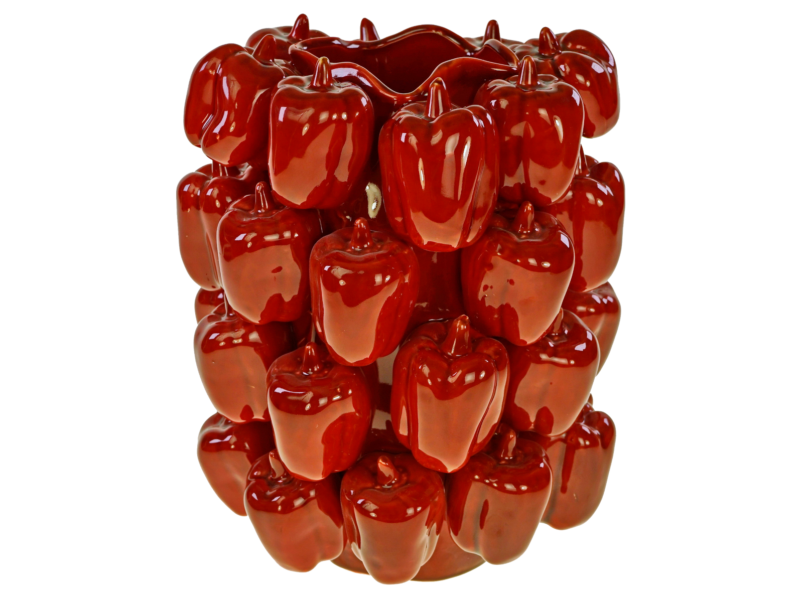 Werner Voß Vase Paprika rot 25x25x31 cm