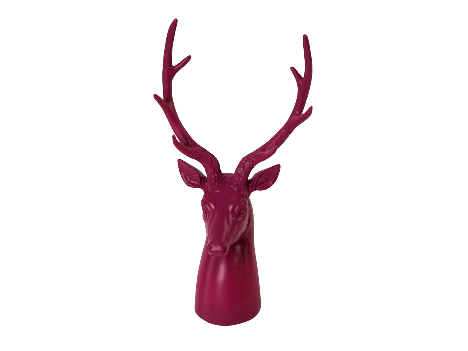 Werner Voß Hirschbüste magenta 48,5cm Freisteller