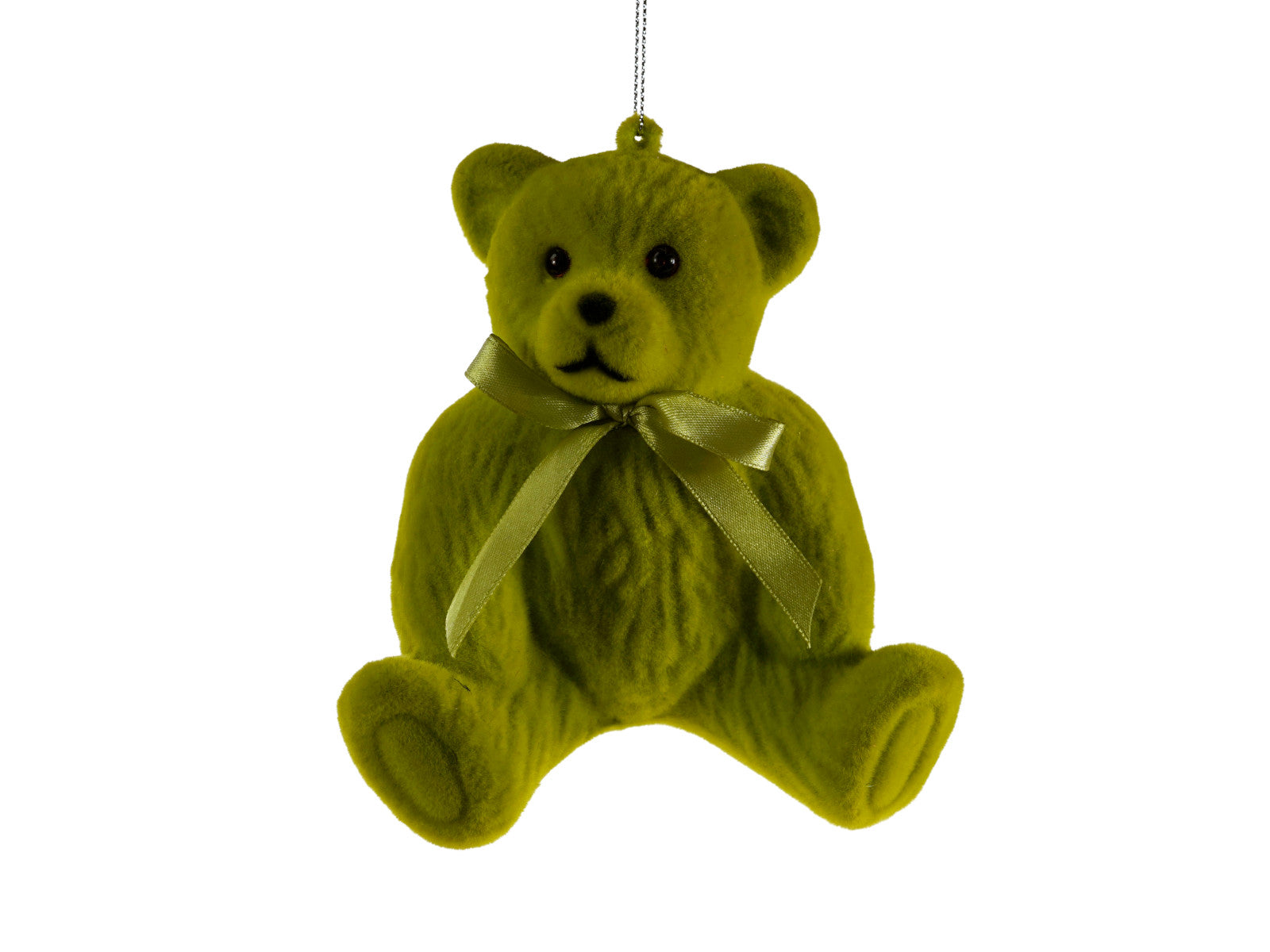 Werner Voß Hänger Teddy grün beflockt 12,5cm Freisteller