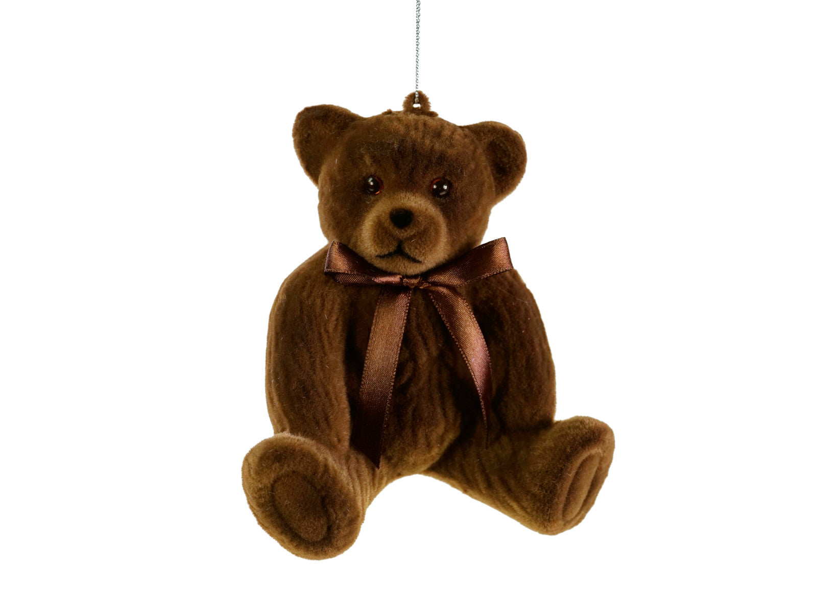 Werner Voß Hänger Teddy braun beflockt 12,5cm Freisteller